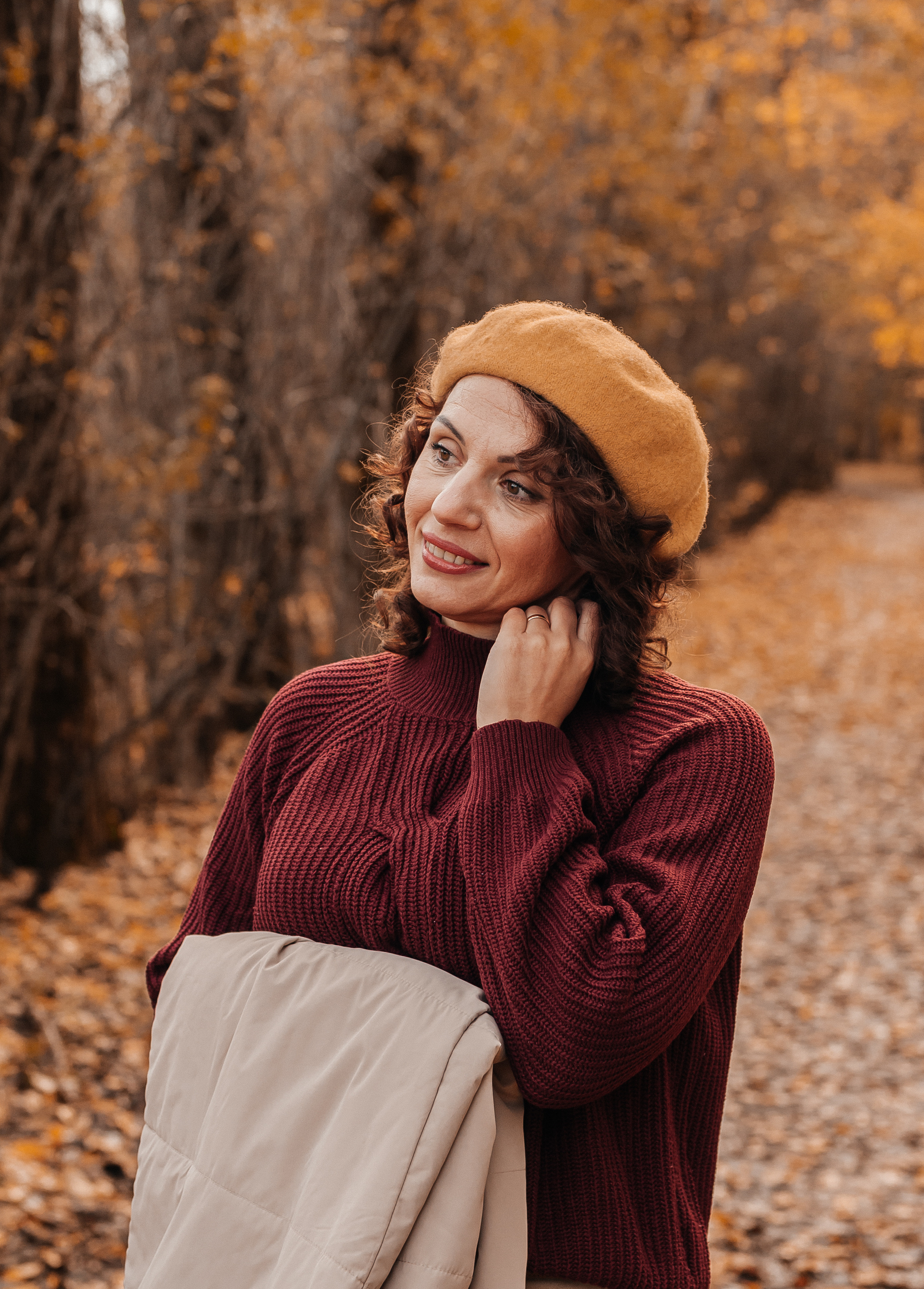 Прогулочная съёмка в золотой осени для Натальи. Свадебный и семейный фотограф г. Ярославль Савинская Анастасия