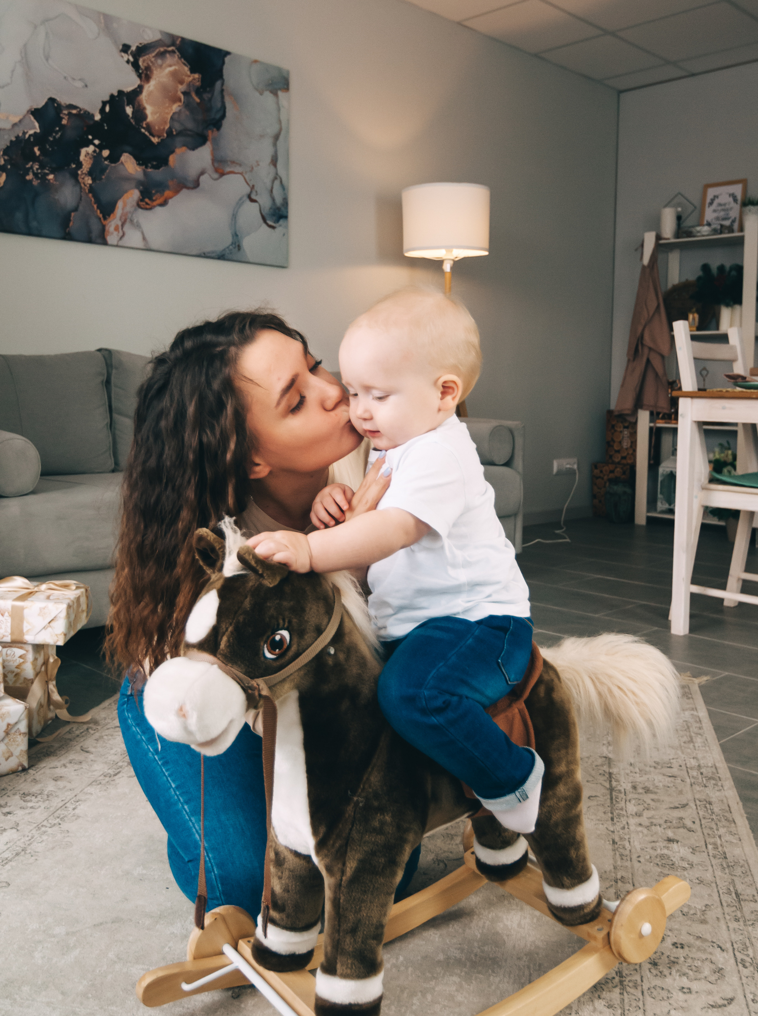 Новогодняя студийная съёмка для Алины, Влада и Матвея. Свадебный и семейный фотограф г. Ярославль Савинская Анастасия