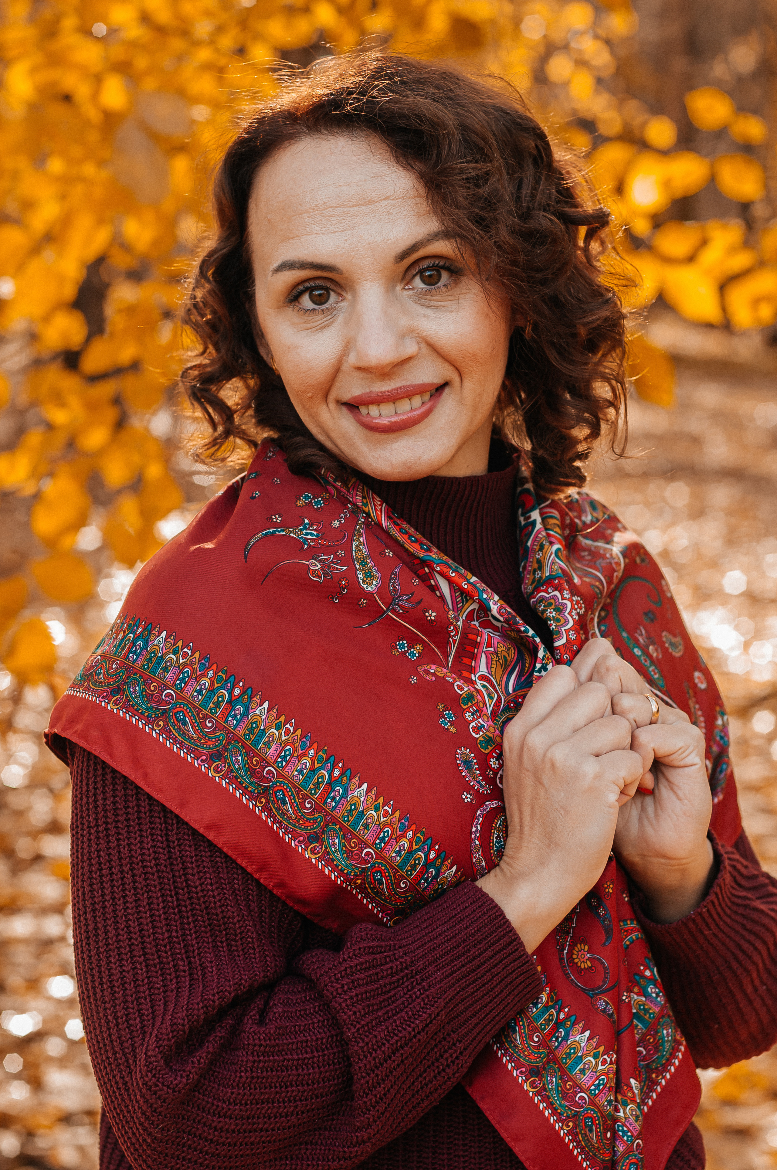 Прогулочная съёмка в золотой осени для Натальи. Свадебный и семейный фотограф г. Ярославль Савинская Анастасия