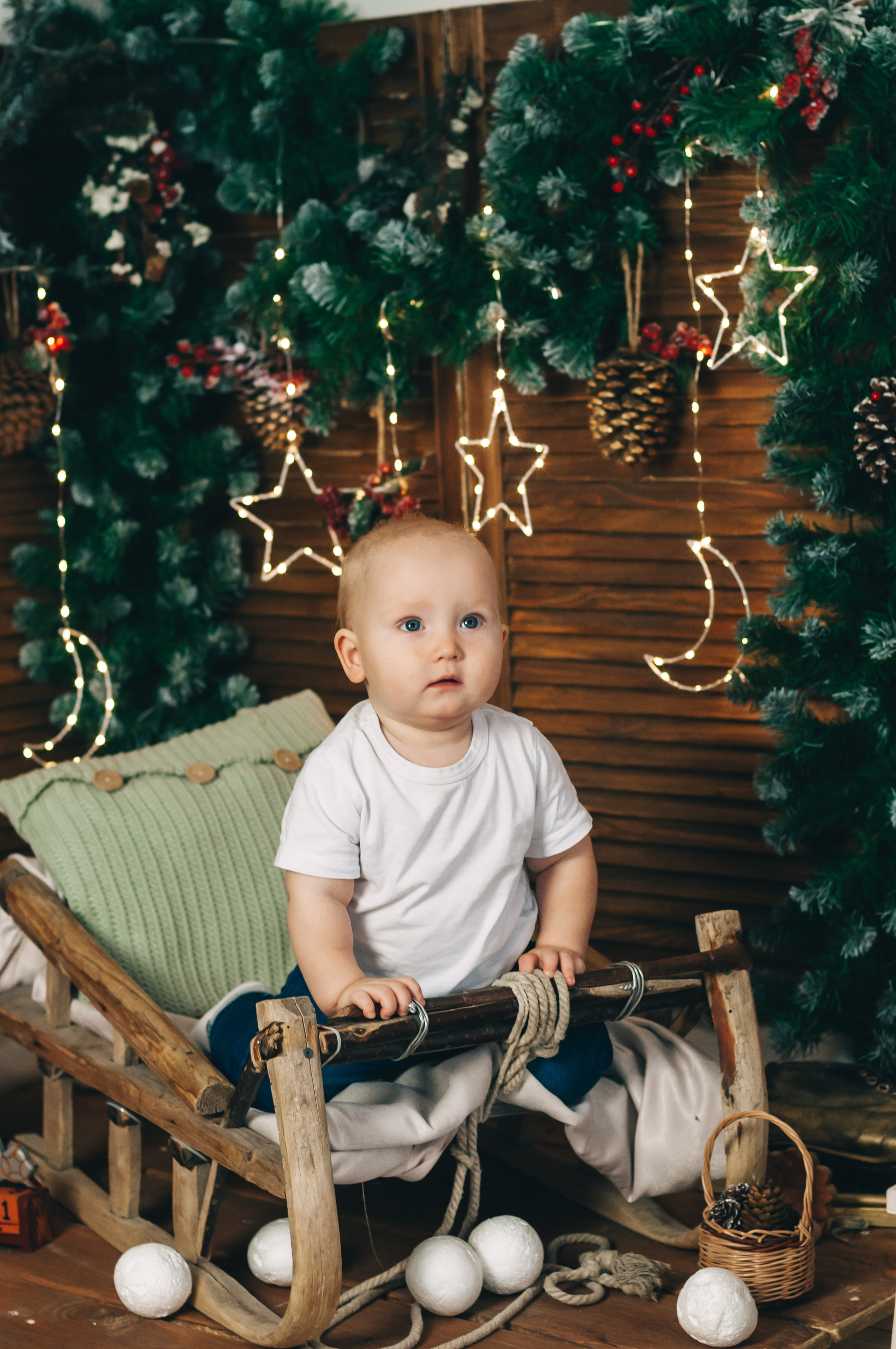 Новогодняя студийная съёмка для Алины, Влада и Матвея. Свадебный и семейный фотограф г. Ярославль Савинская Анастасия