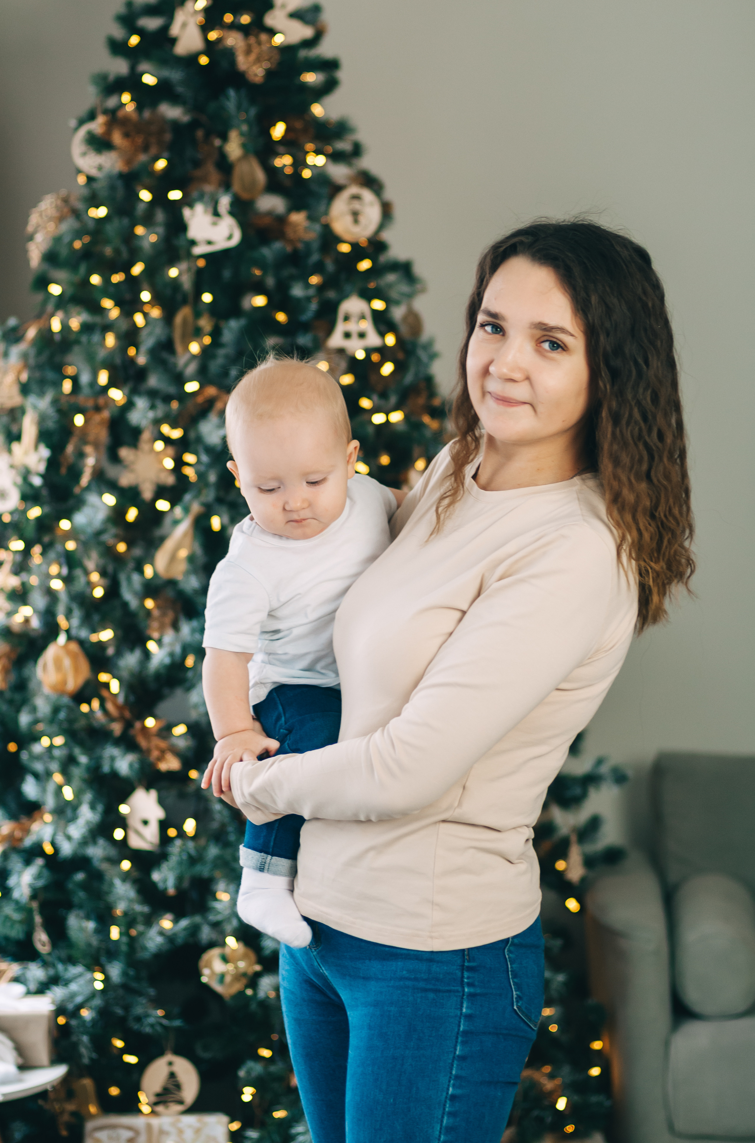 Новогодняя студийная съёмка для Алины, Влада и Матвея. Свадебный и семейный фотограф г. Ярославль Савинская Анастасия