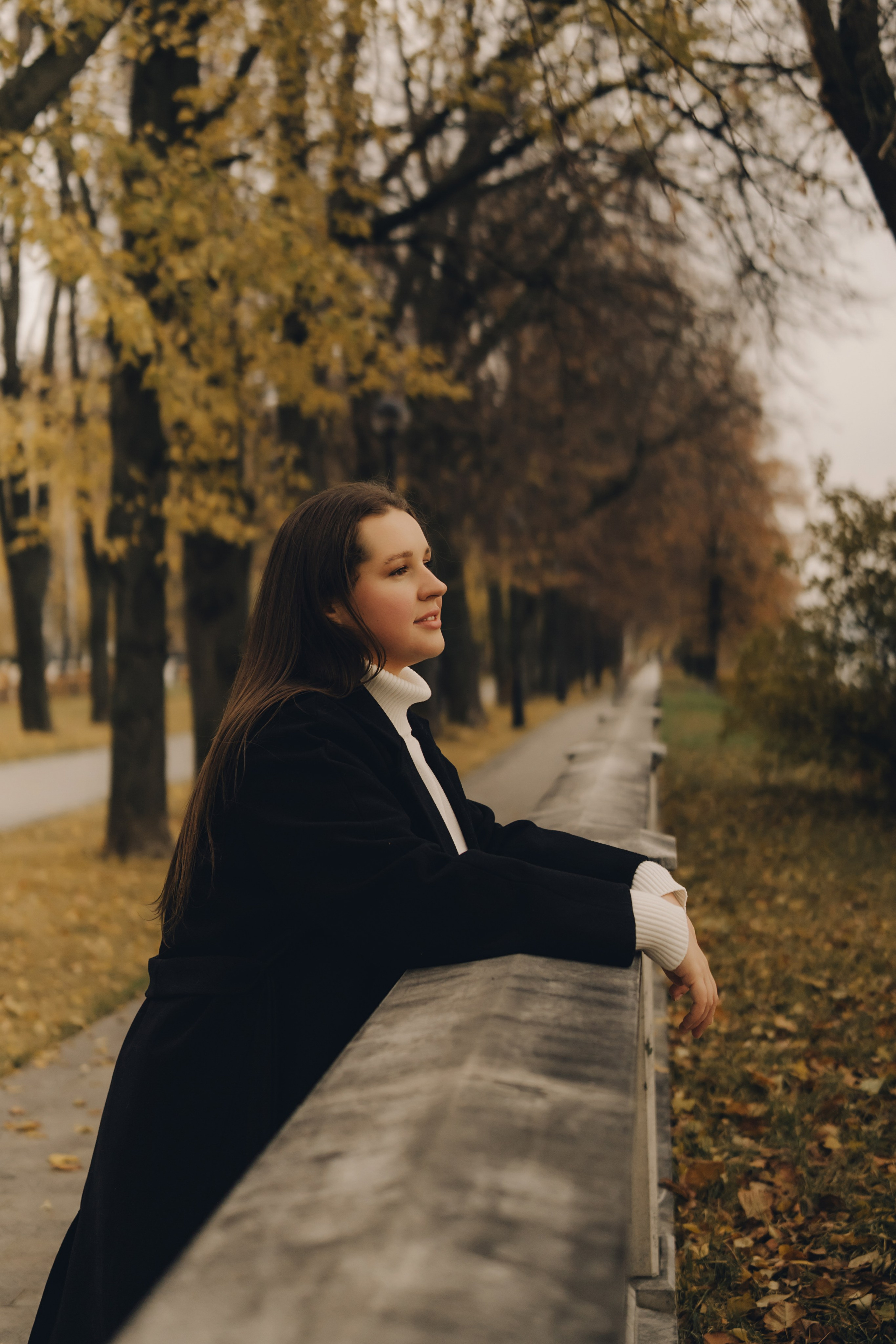 Елена | осенняя фотосессия северный Речной вокзал. Портретный фотограф Москва