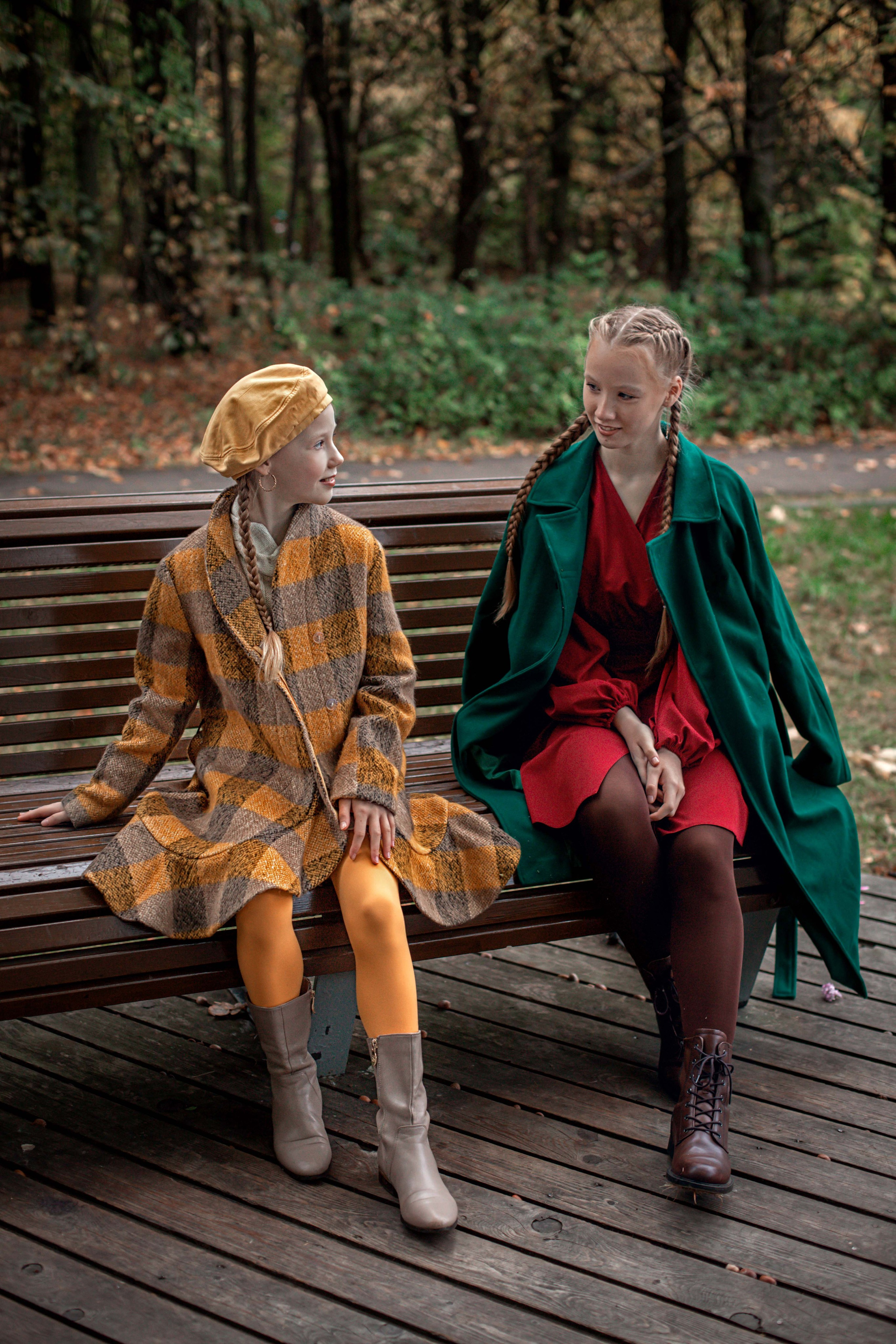 Осенняя прогулка сестер. Семейный и детский фотограф в Москве Ольга Кривенцова