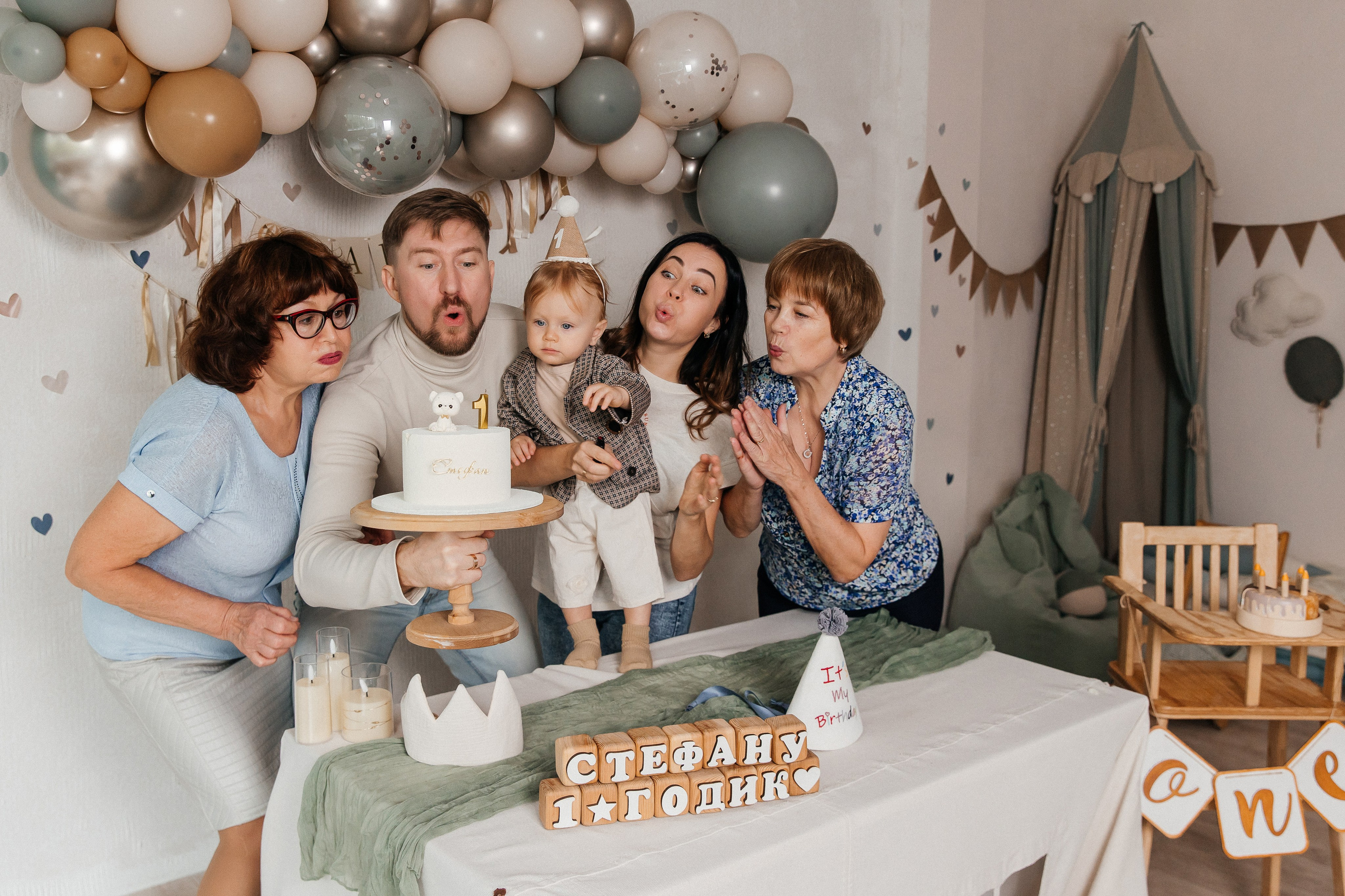 Фотосессия на 1 годик, детская фотостудия Кемерово