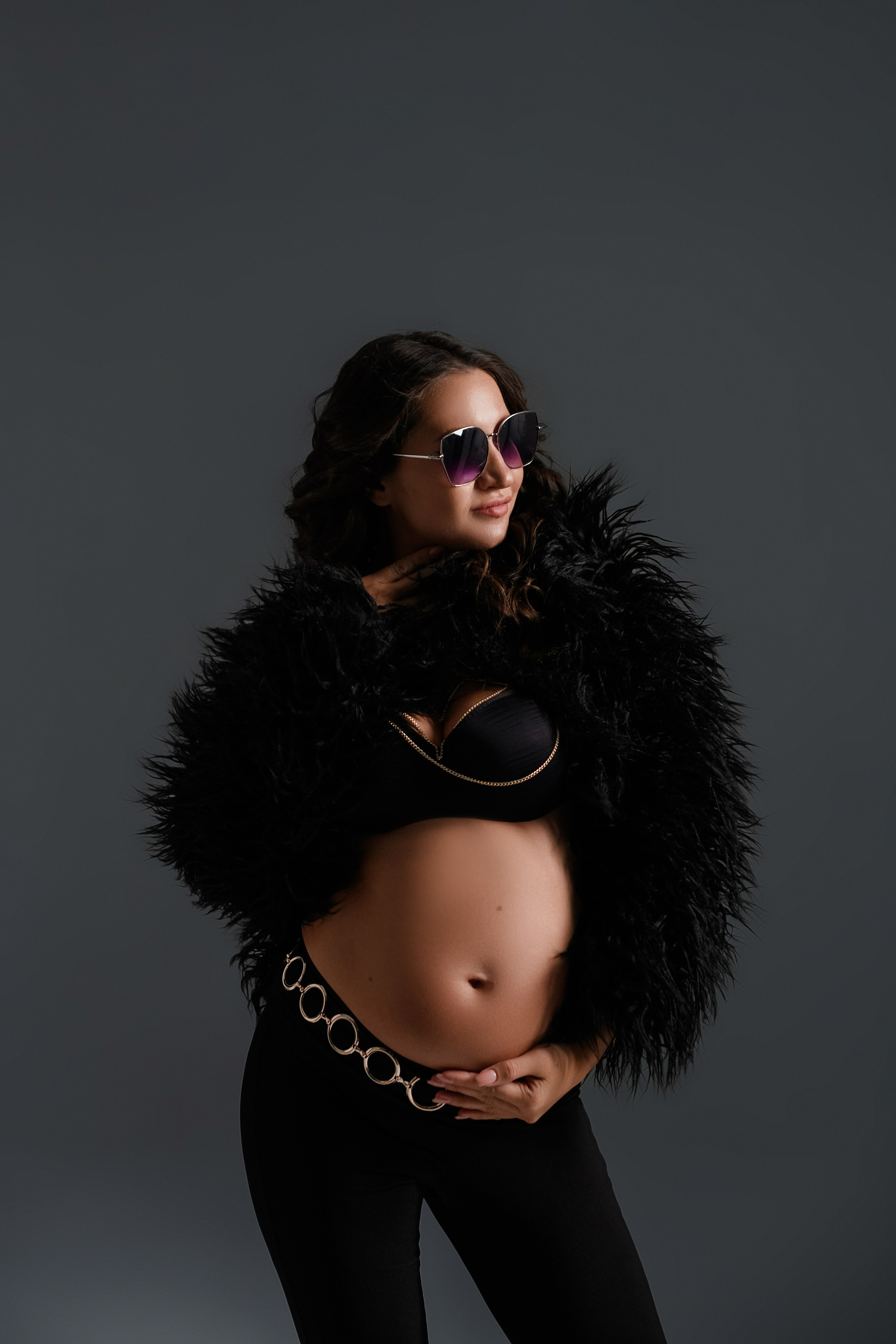 Шуба черная. Фотограф Анна Качан