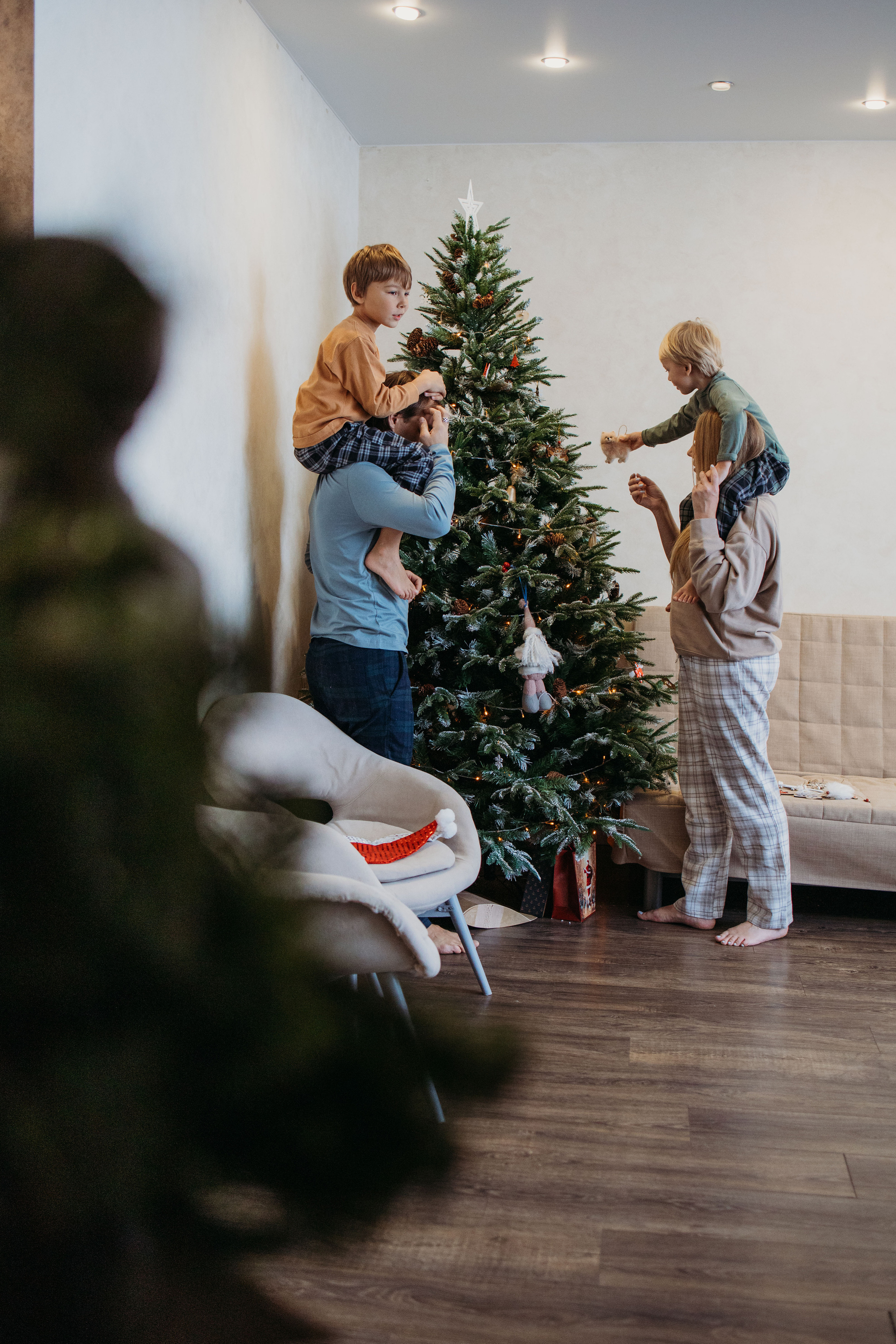 Домашняя новогодняя съемка. Фотограф Людмила Смирнова. Фотокниги. Косулино. Екатеринбург