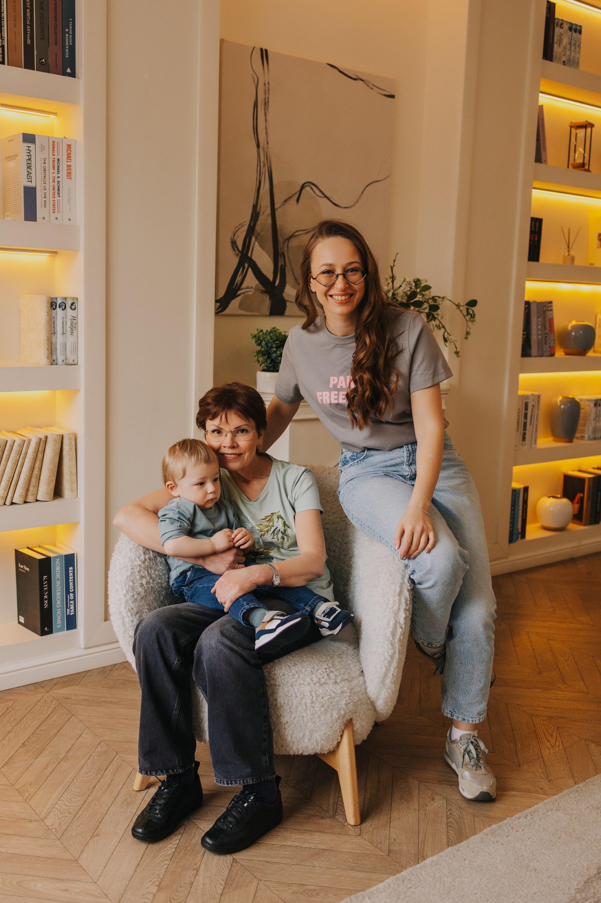 Большая семья. Домашняя фотосессия