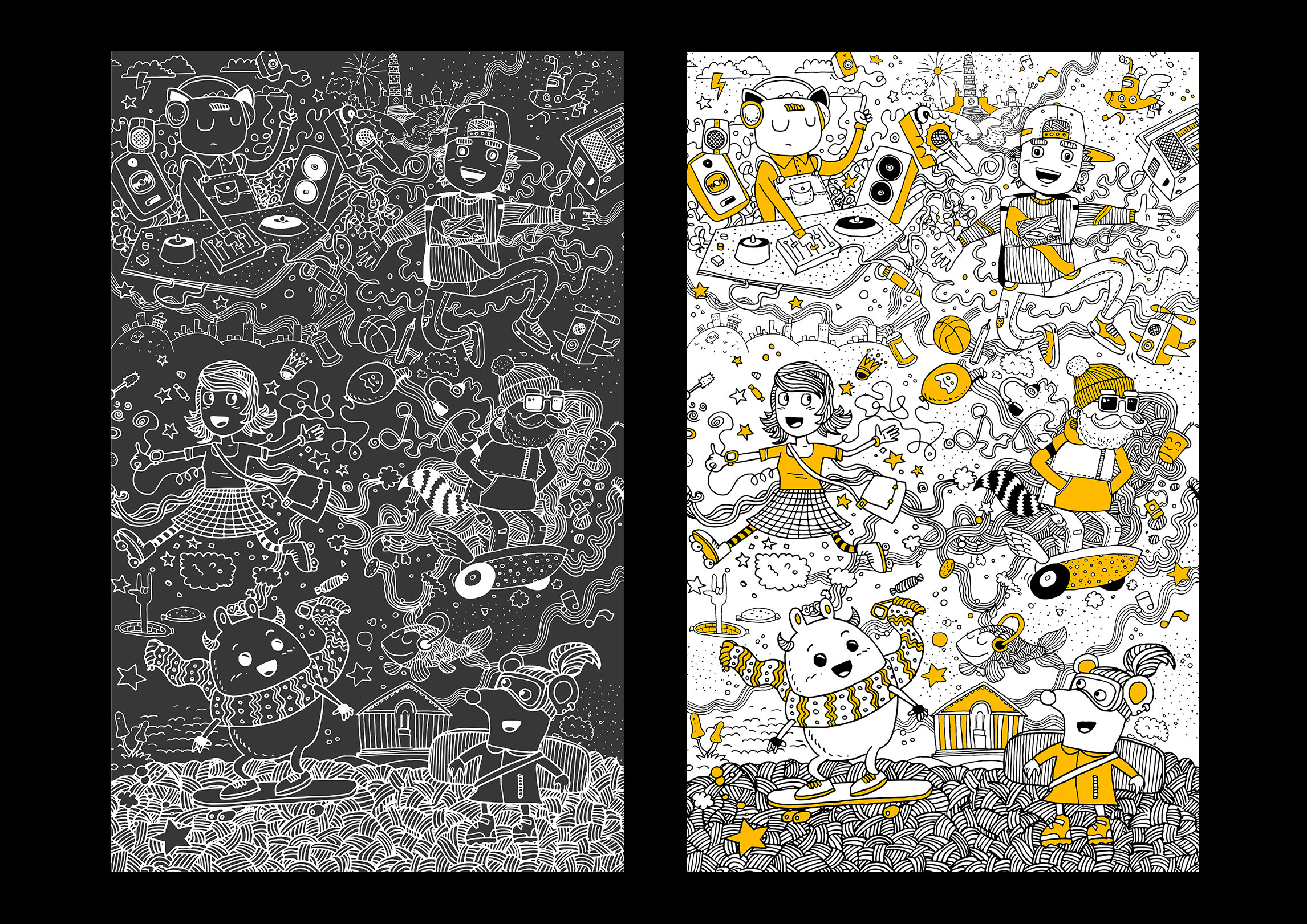 Brand identity. Графический дизайнер и иллюстратор Айрат Давлетшин