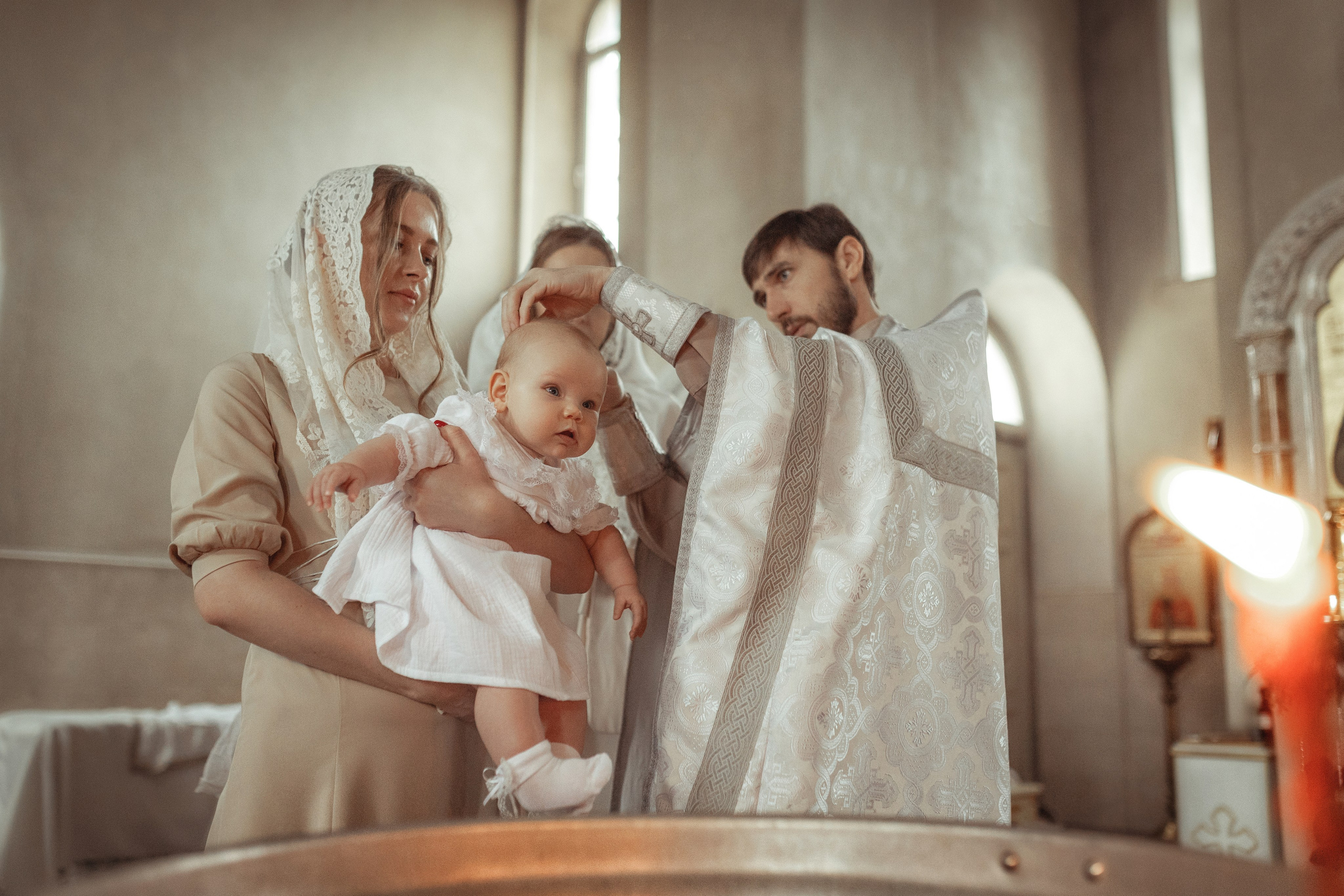 Таинство Крещение Ксении. Храм Александра Невского. Славянск н/К. Фотограф на Крещение и Венчание Краснодарский край — Гранкина Юлия