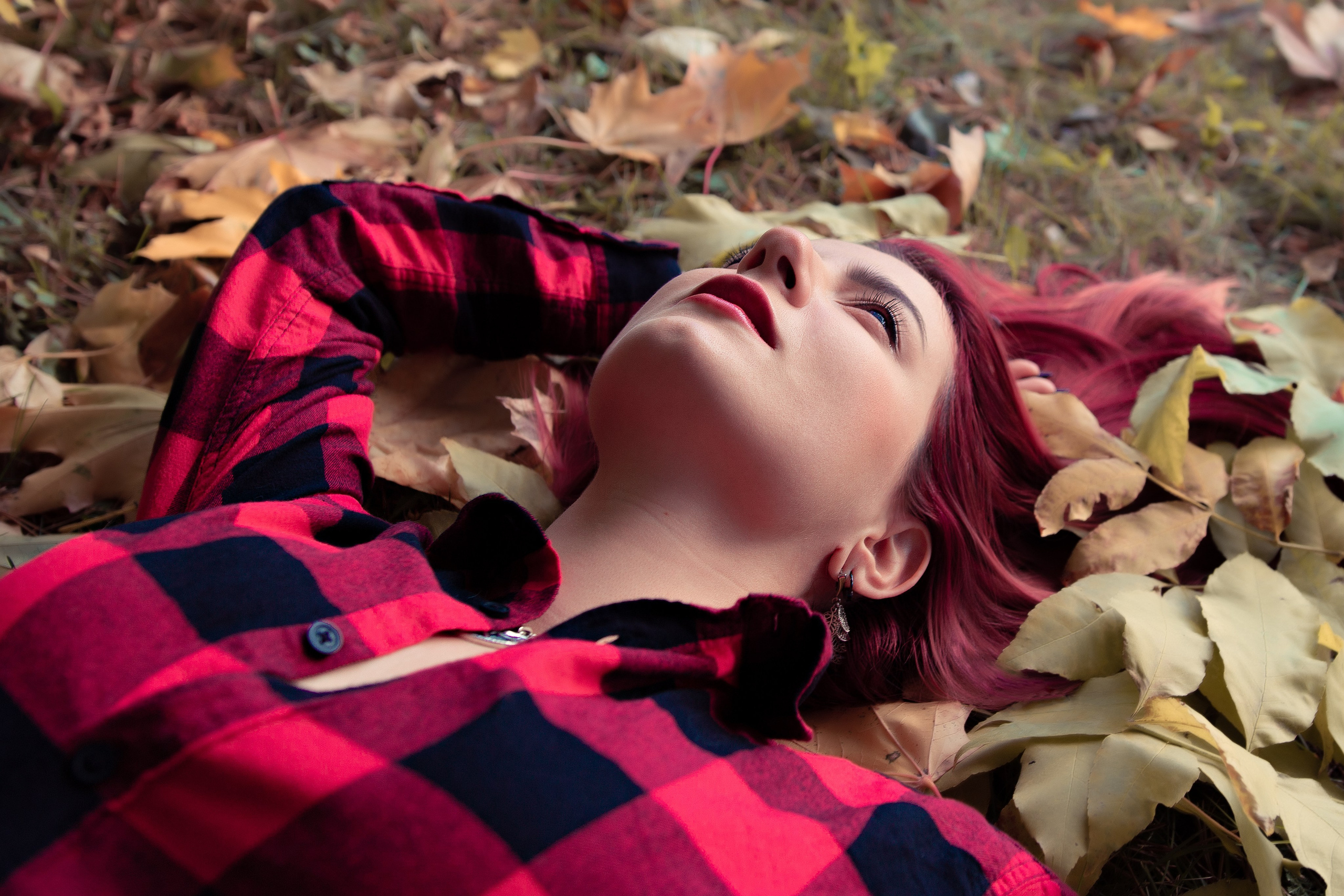 Осенняя фотосессия в лесу прогулка