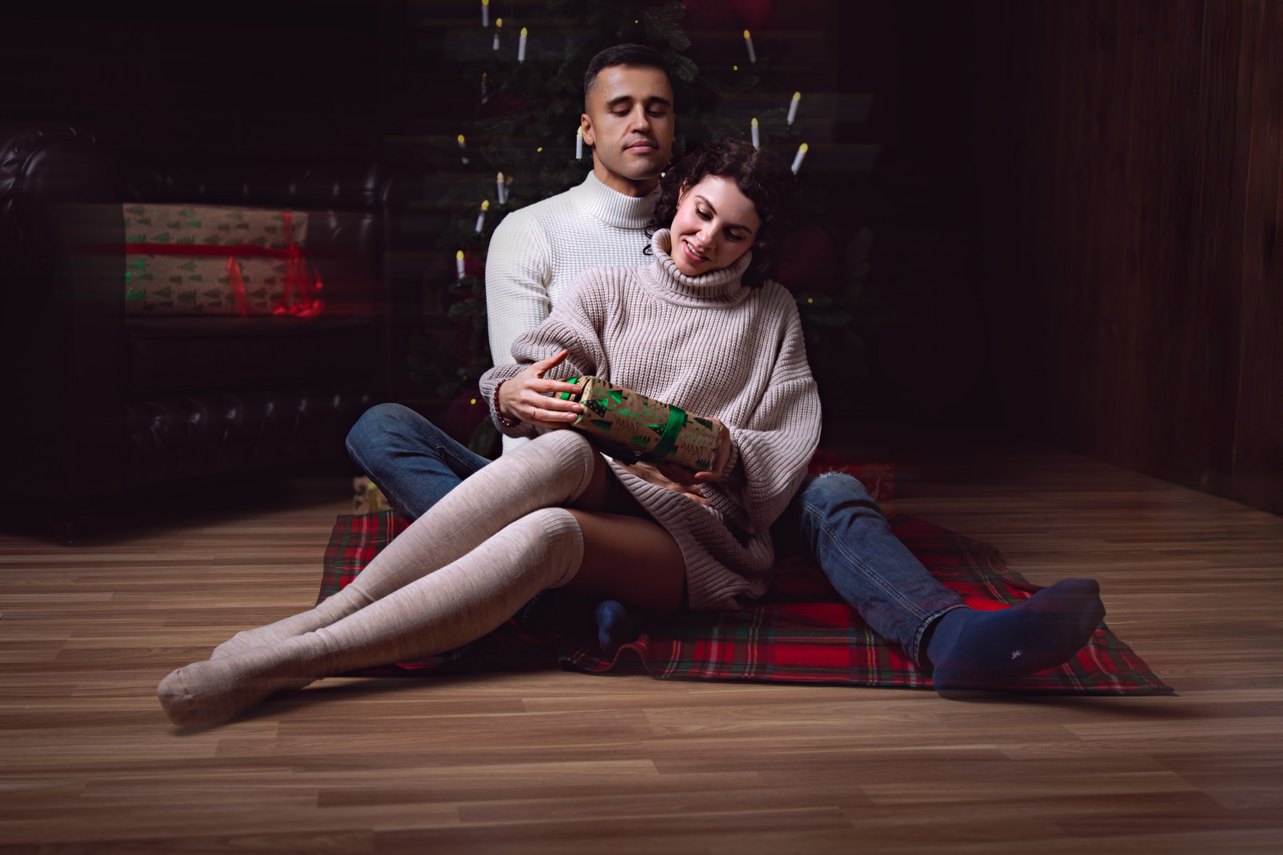 Love story новогодняя фотосессия