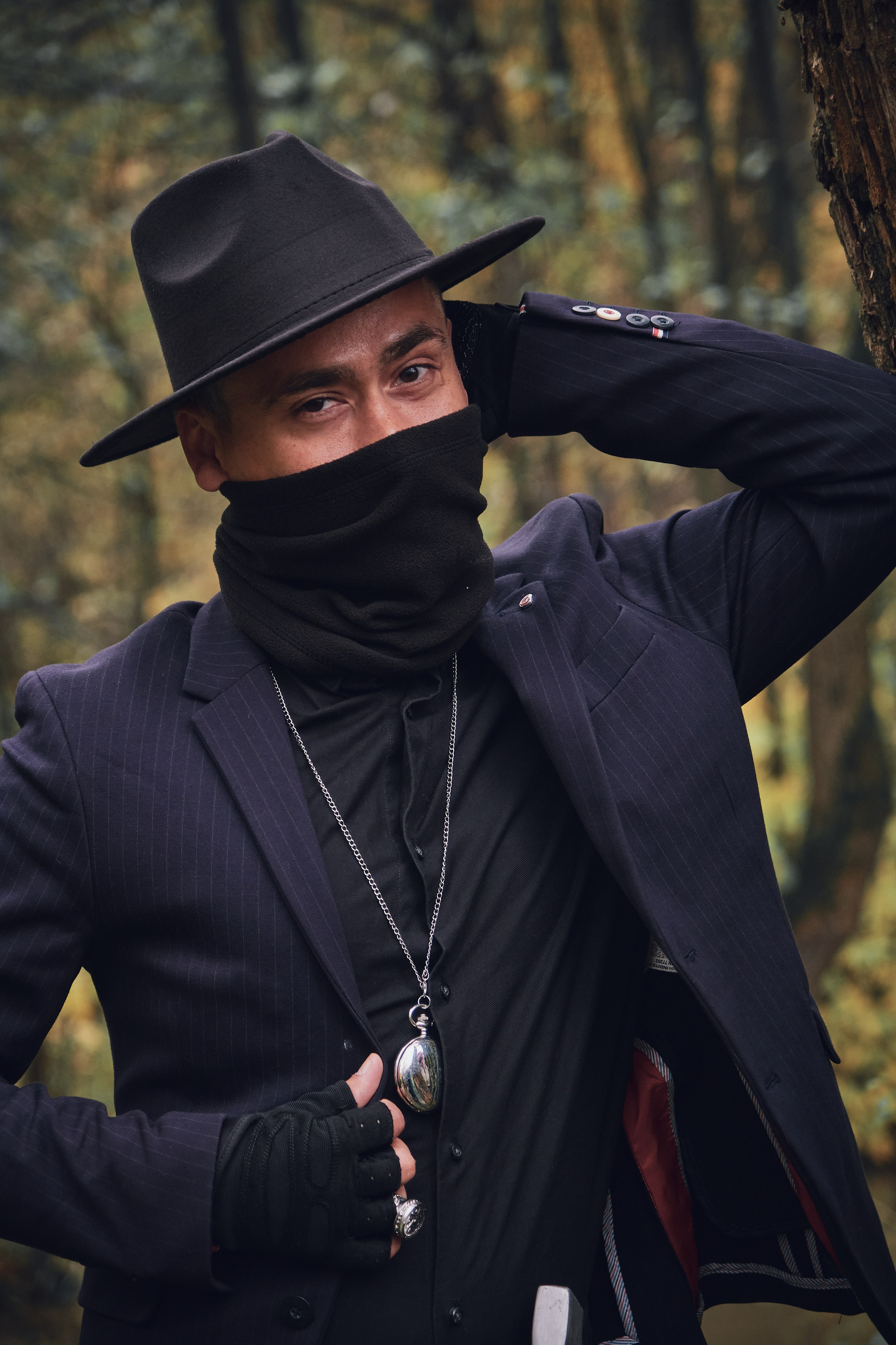 Фотосессия с вороном. Портретный фотограф на новый год в Москве Виктория Колышева