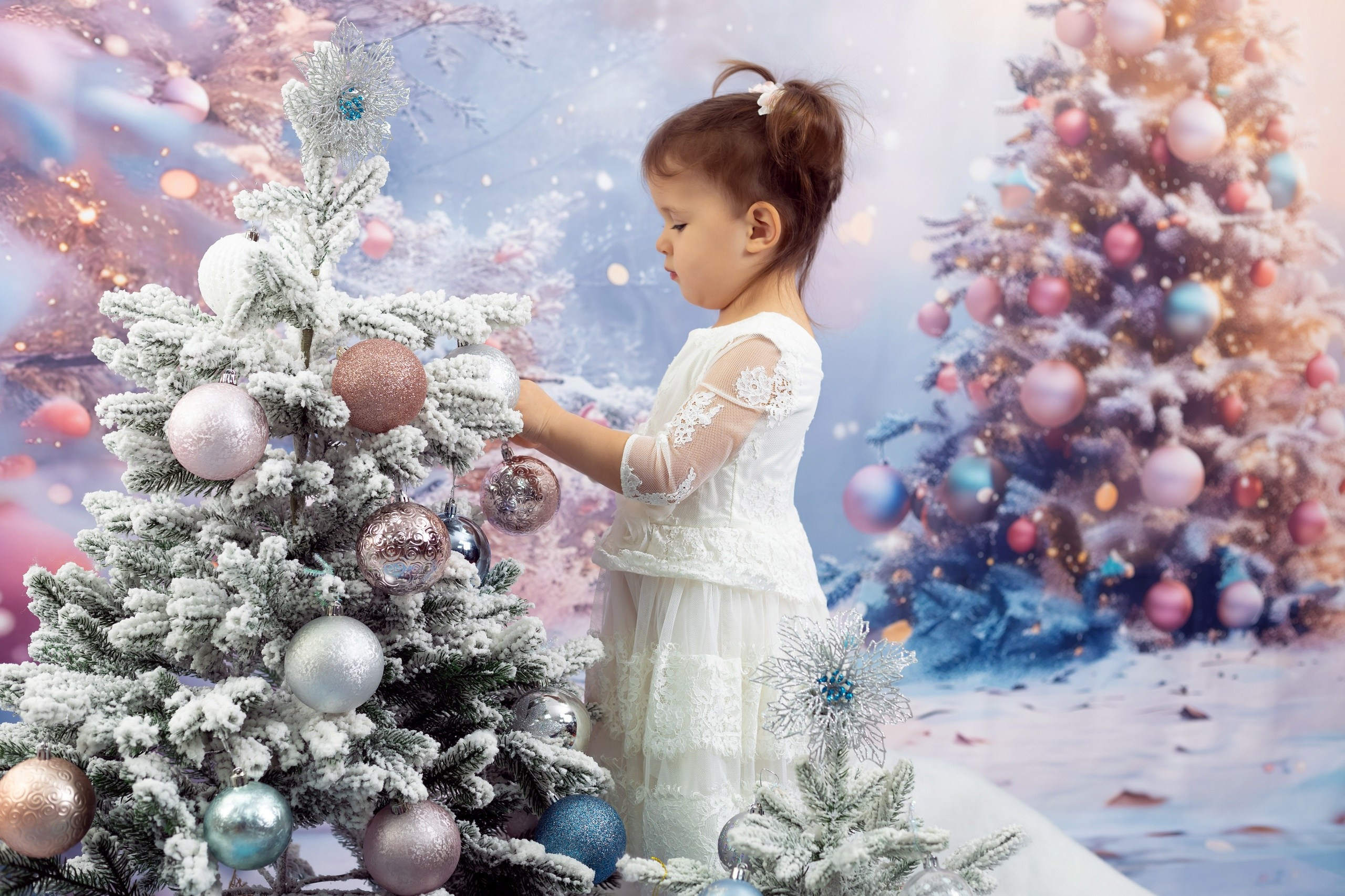 Семейная новогодняя фотосессия. Фотостудия «Олеся». Фотостудия в г. Верхняя Пышма