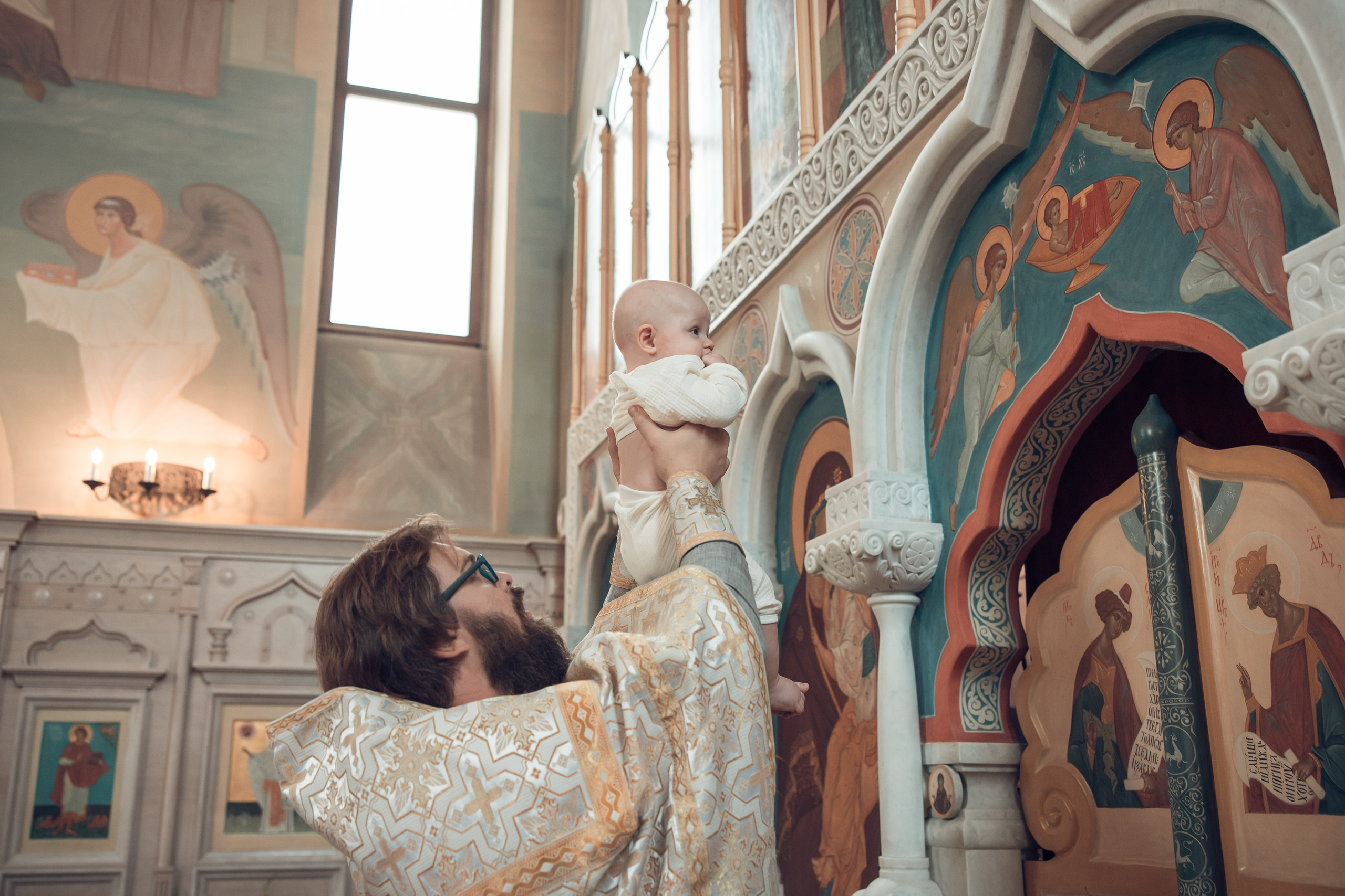Таинство Крещения Василия. Храм в честь иконы «Всецарица». Семейный фотограф в Рязани и Рязанской области