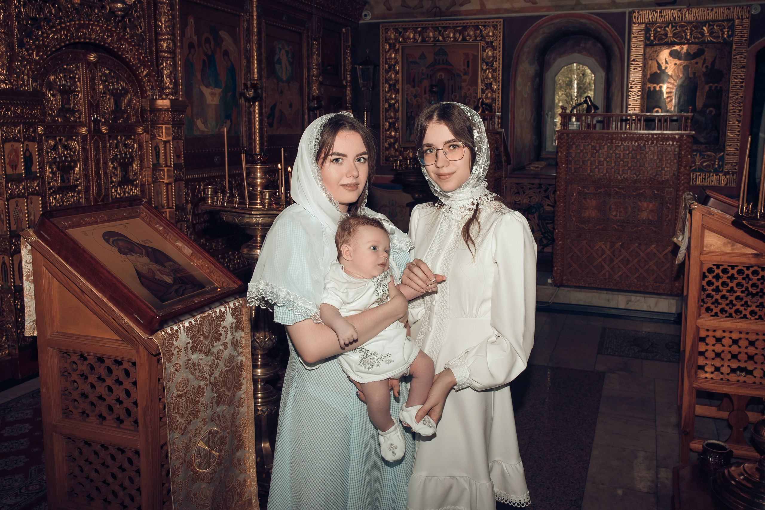 Таинство Крещения Матвея. Спасо-Преображенский храм (Спаса на Яру). Семейный фотограф в Рязани и Рязанской области