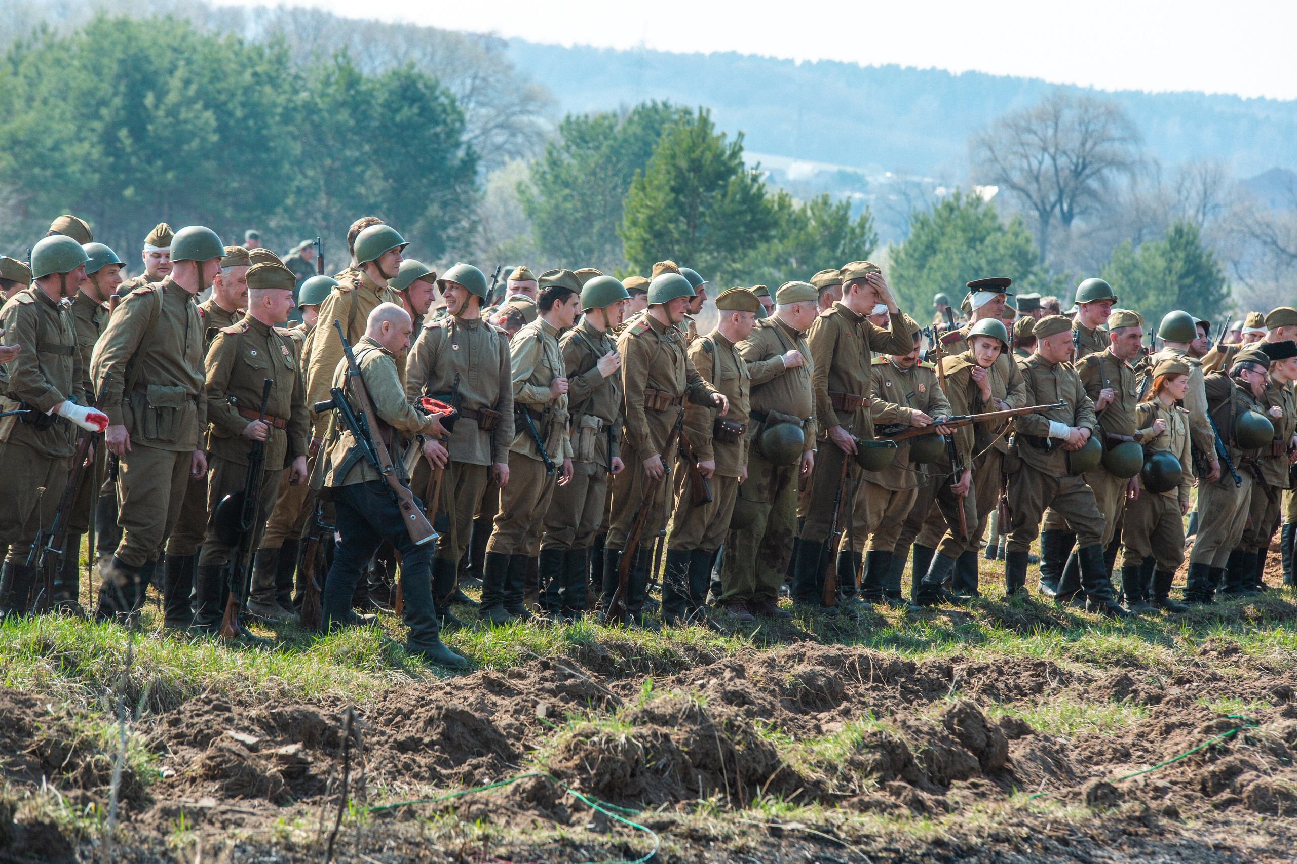 РЕКОНСТРУКЦИЯ БОЯ — ВОВ — БИТВА ЗА ГОРОД. Профессиональный фотограф в Мценске и Орловской области