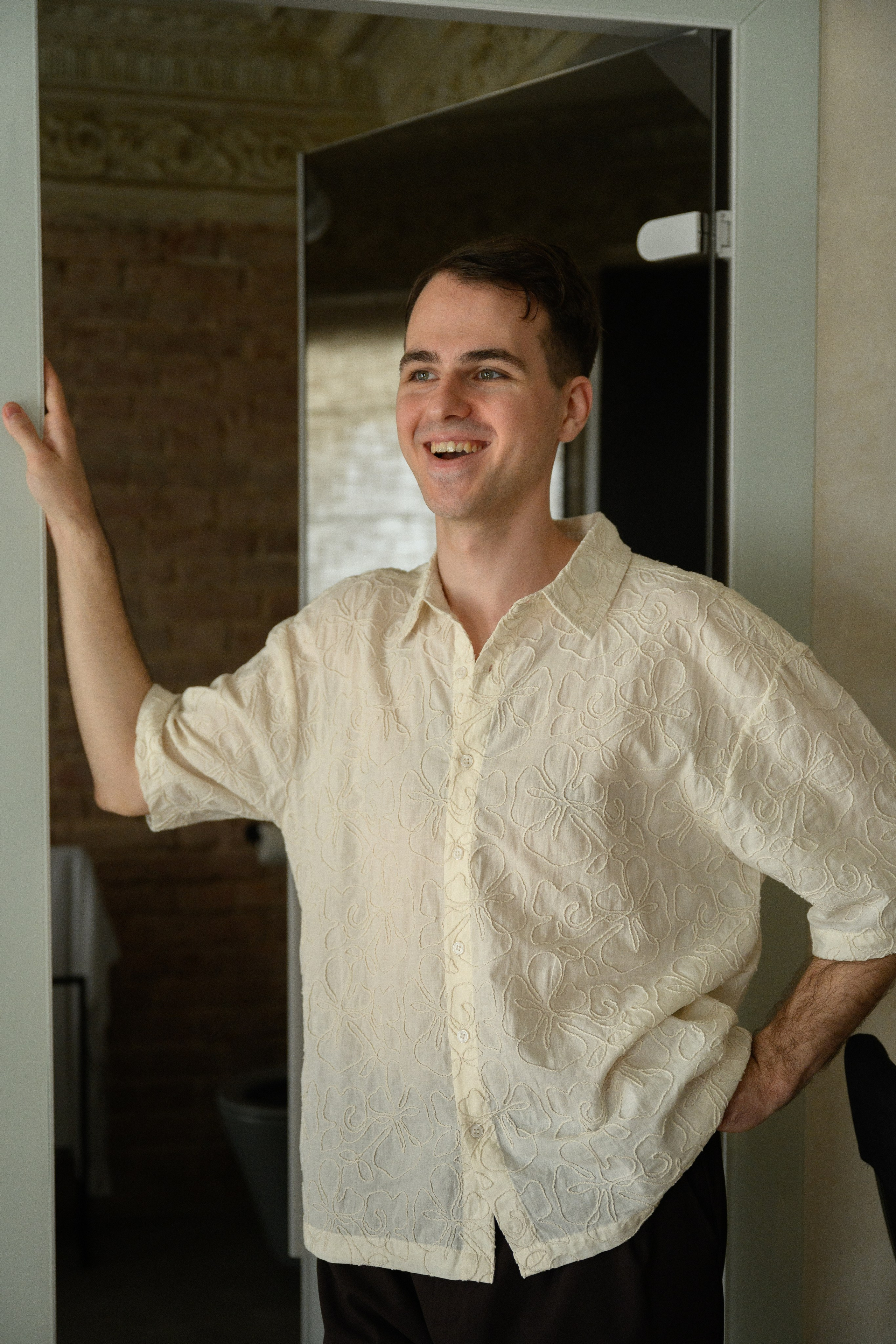 Свадьба Кати и Димы с регистрацией брака в Усадьбе Муравьевых-Апостолов, утро в отеле Twelve reasons Москва. Semerlina.ru