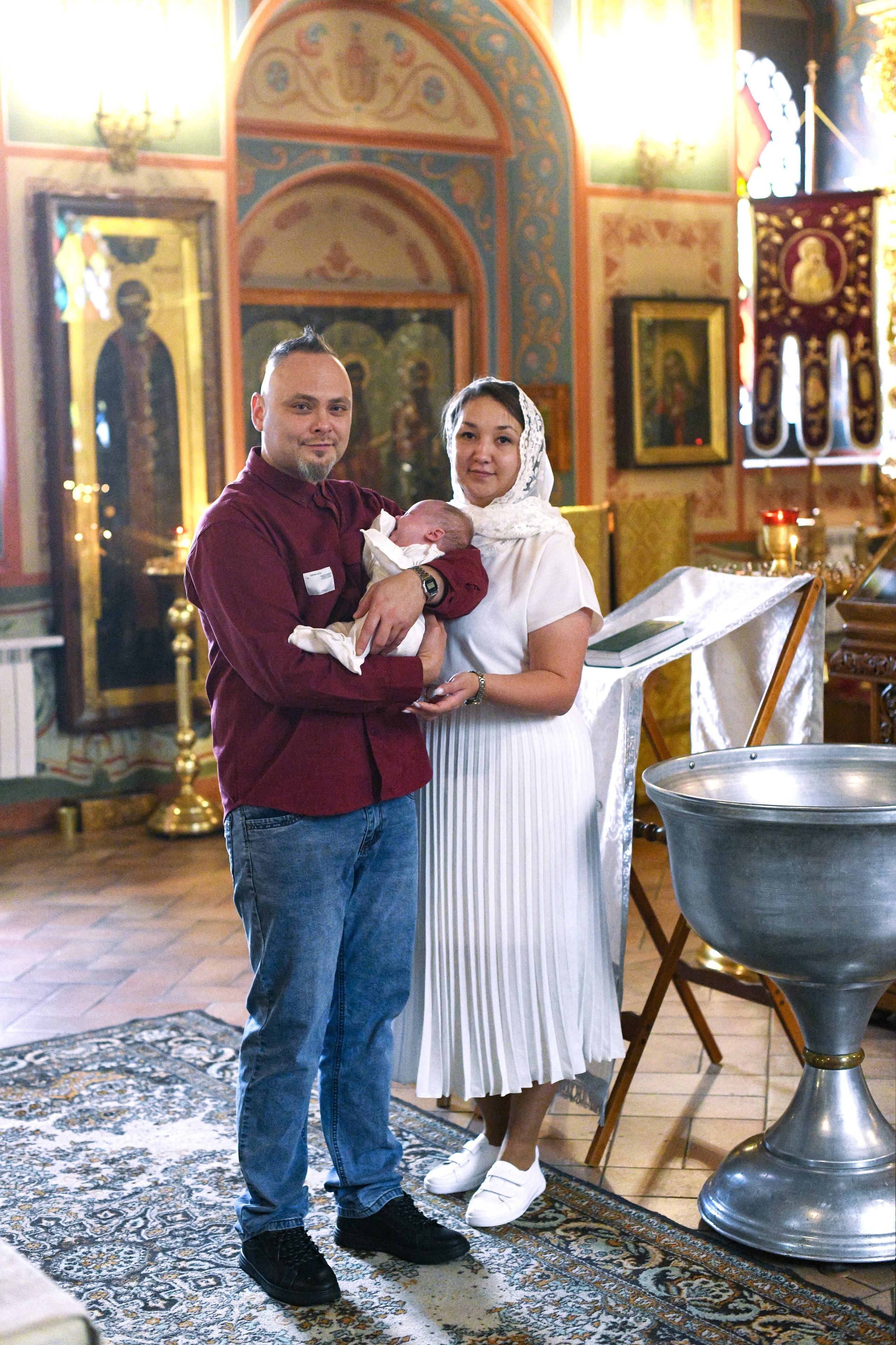 Крещение Егора. Фотограф на крещение, венчание Галина Борисова. Москва и МО