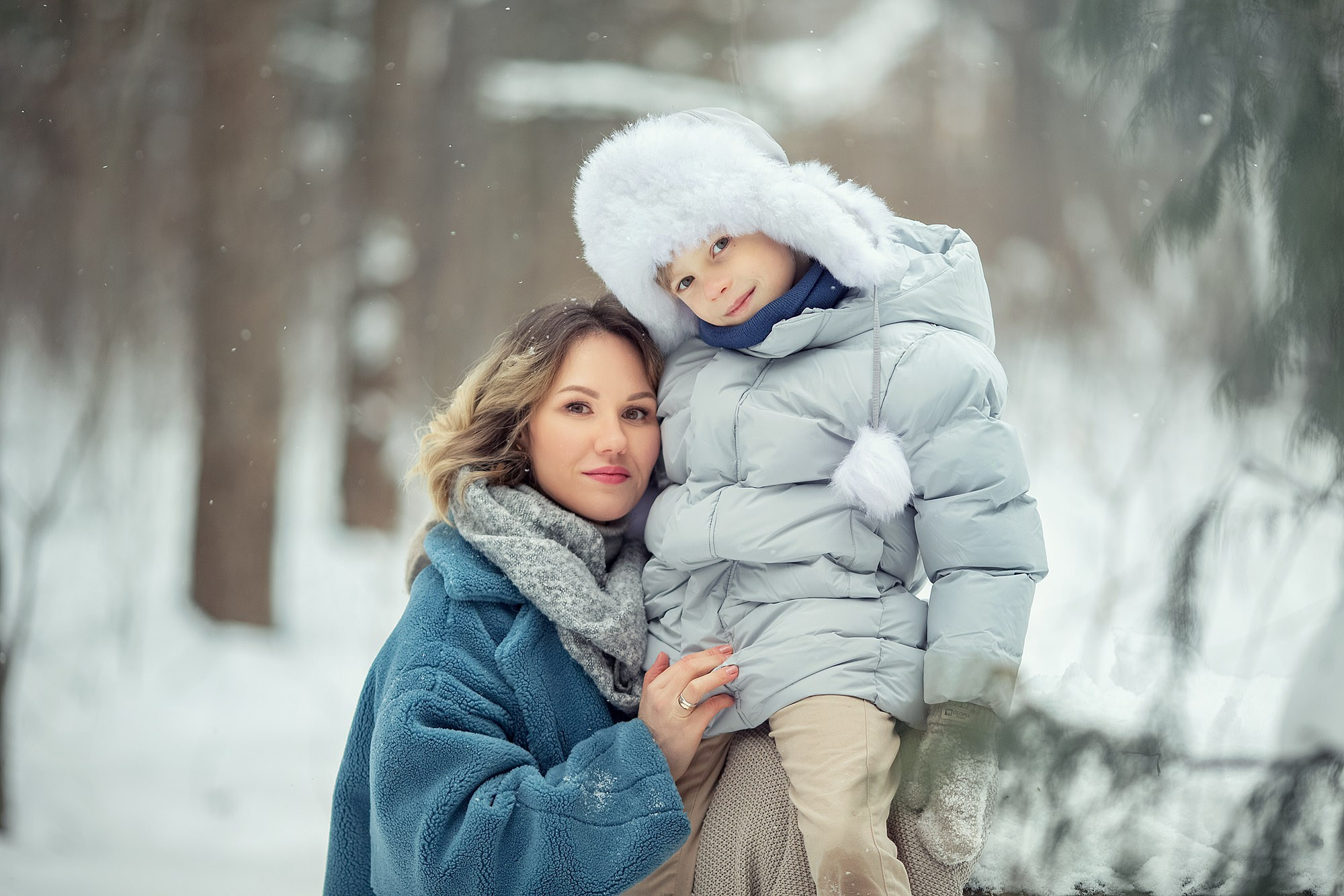 Зимние забавы на семейной фотосессии. Tatyana Nadezhdina Family photographer