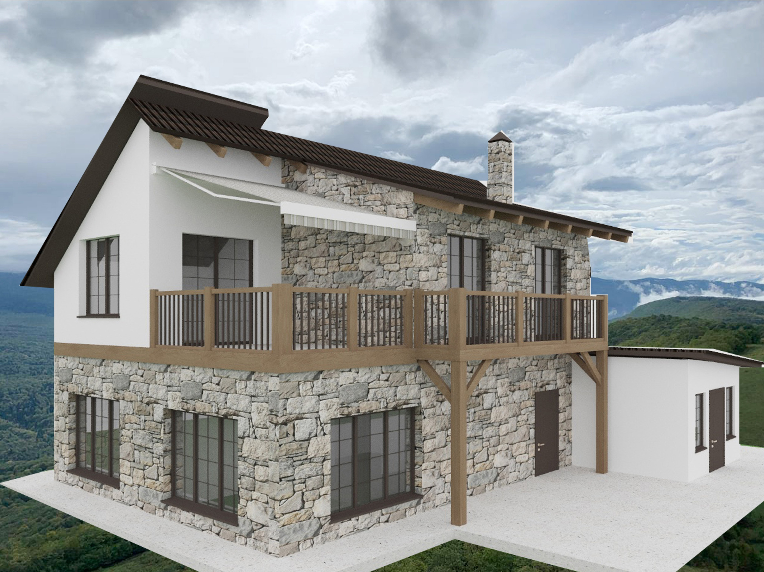 дом в стиле "шале"