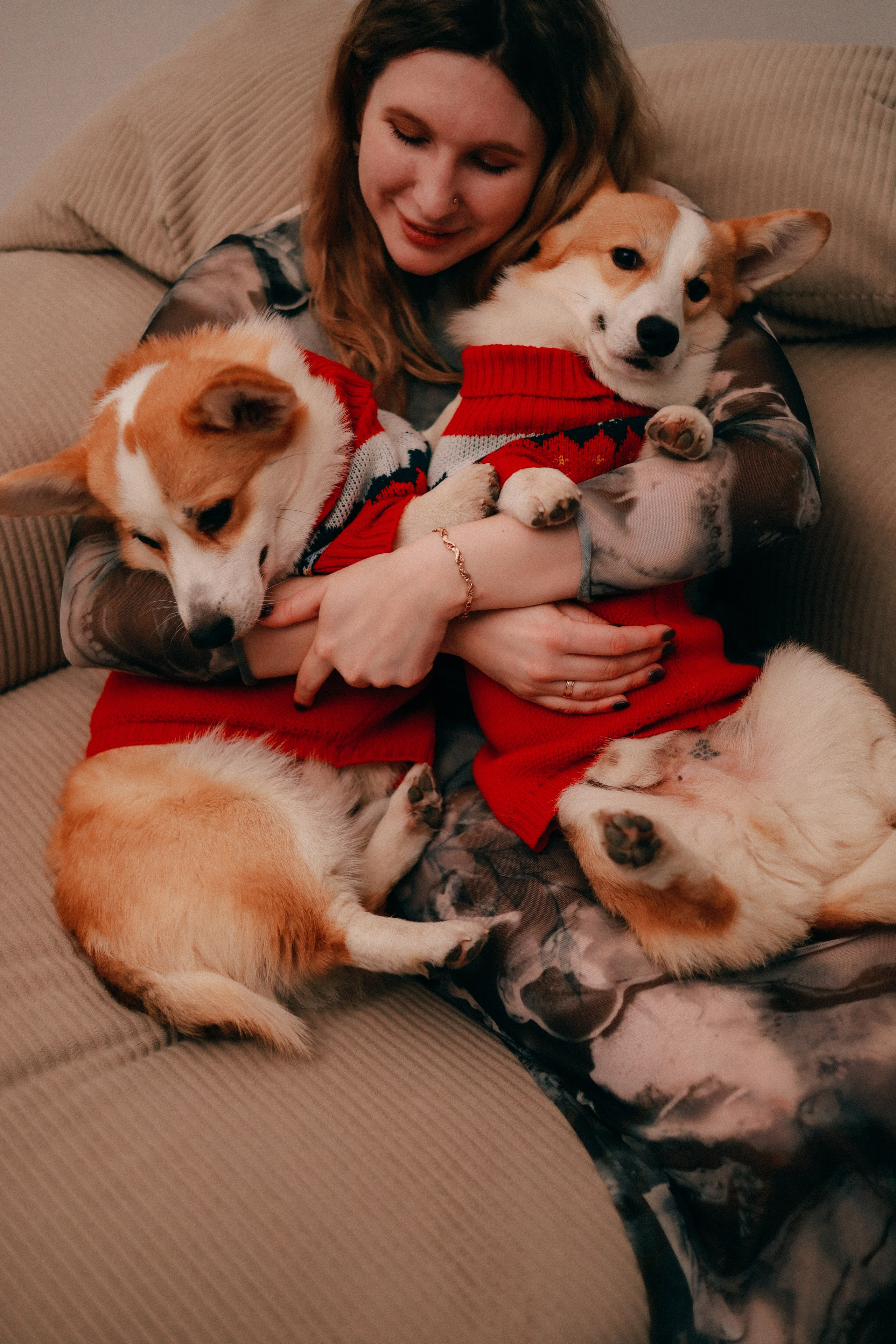 Оля, Антон и сыновья. Фотограф София Комкина