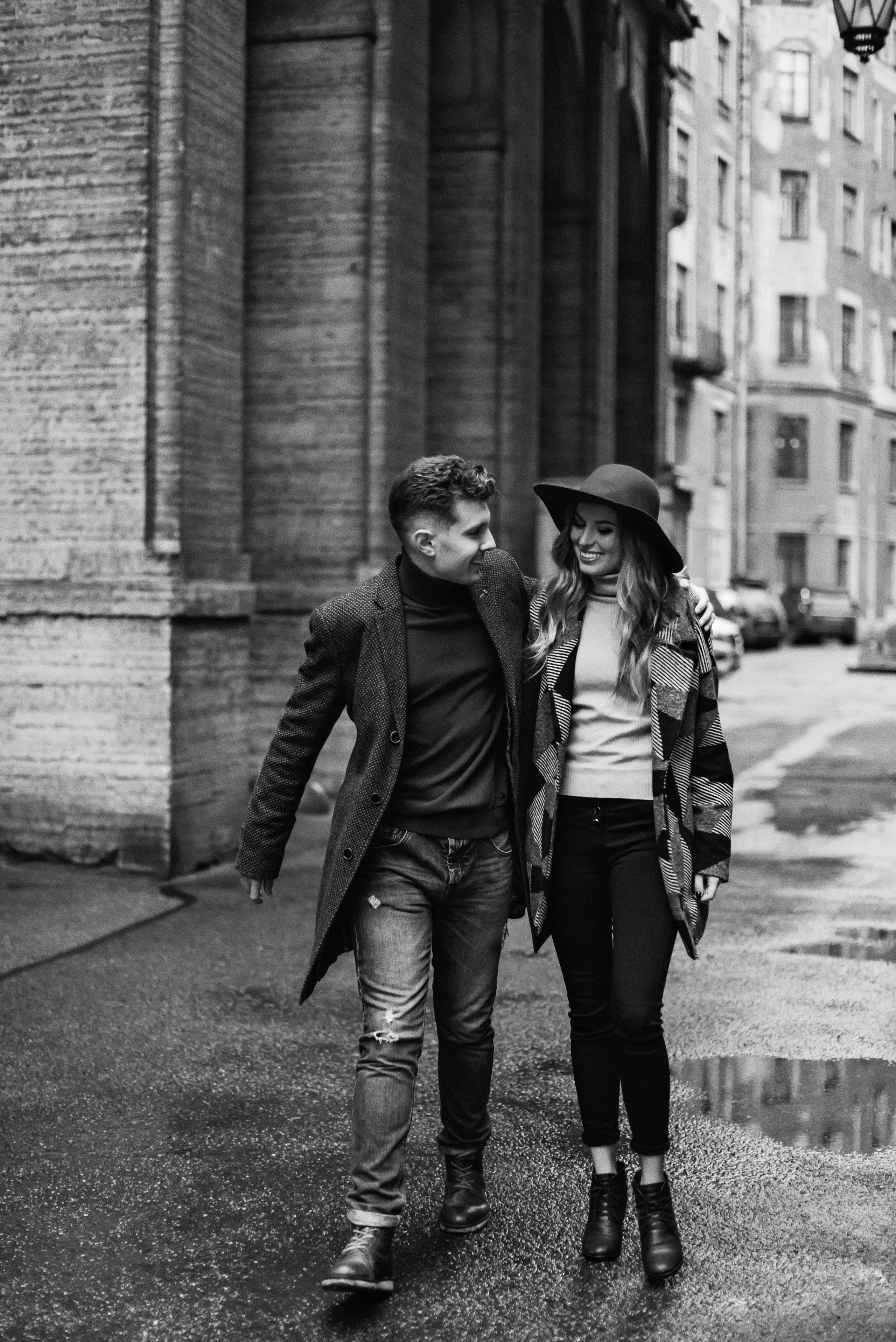 Настя и Игорь. Вечерний центр. Свадебный фотограф в Санкт-Петербурге София Шубик