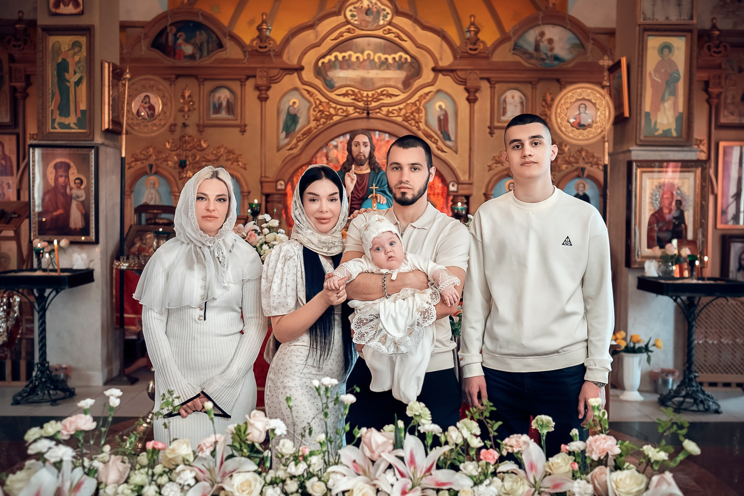 Крещение в храме Прп.Сергия Радонежского с. Орлиное. Церковный фотограф Севастополь