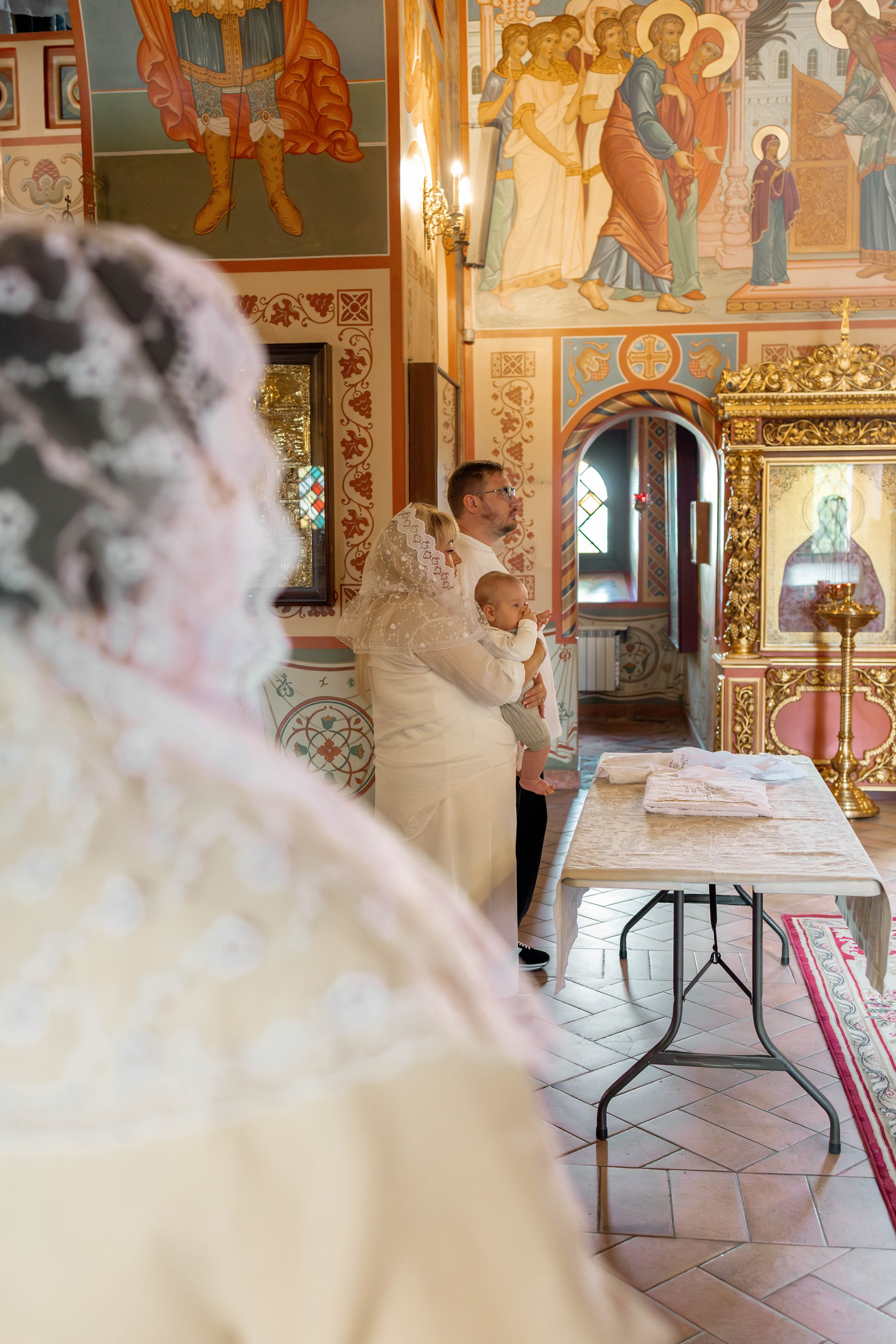 Таинство Крещения Евгения. Фотограф новорождённых Newborn Москва