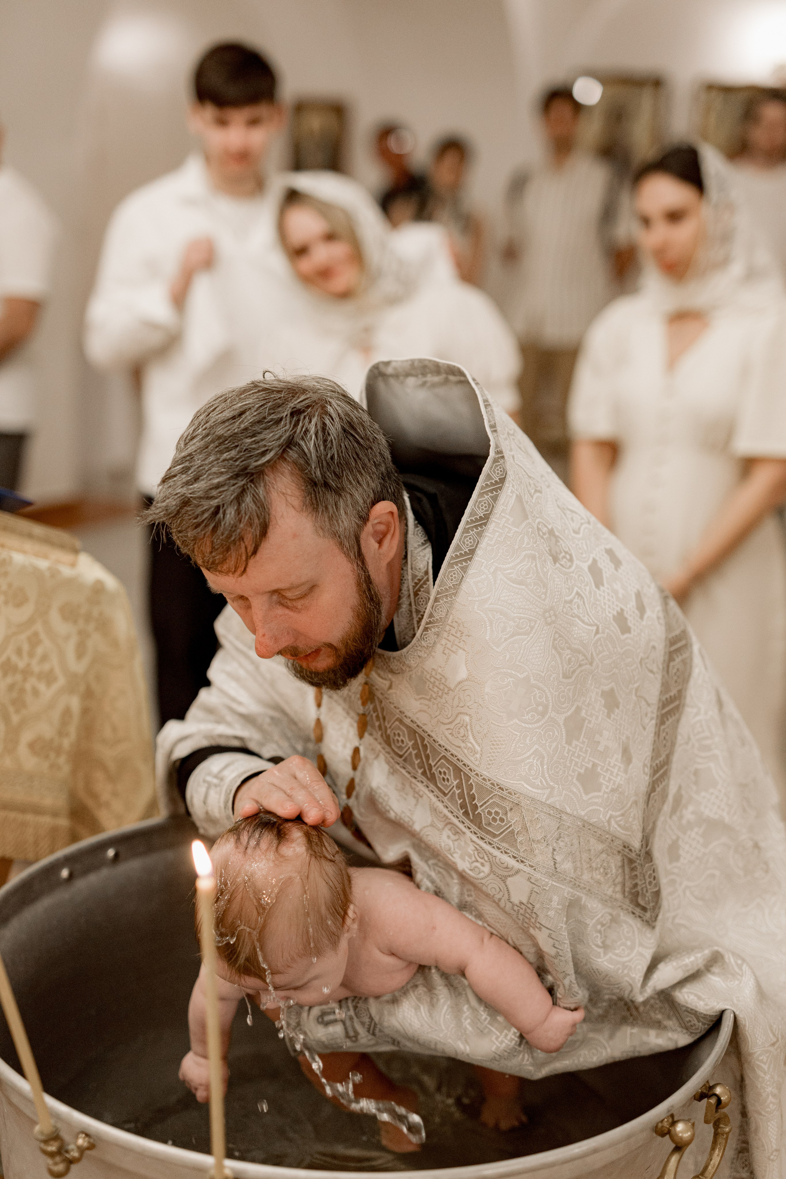 Таинство Крещения Саши. Фотограф новорождённых Newborn Москва