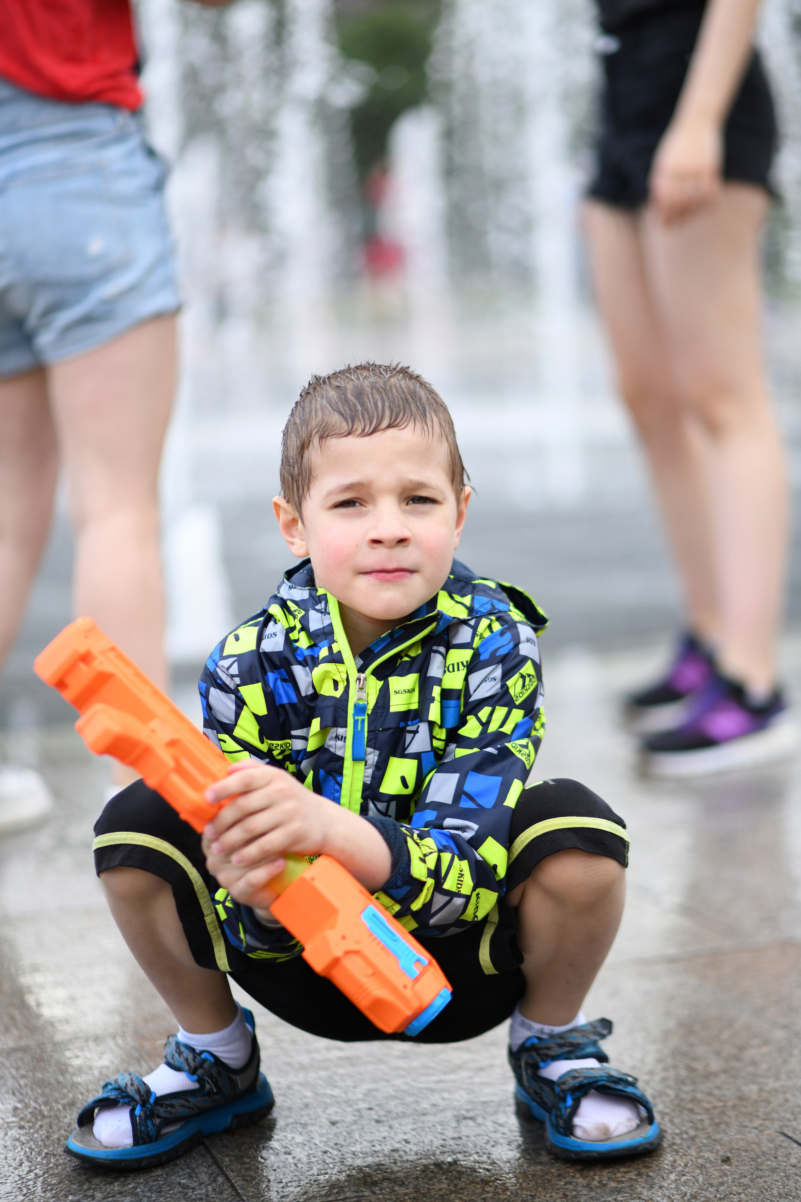 Дети и фонтан. Съёмка Крещения и Венчания в Москве Галина Борисова