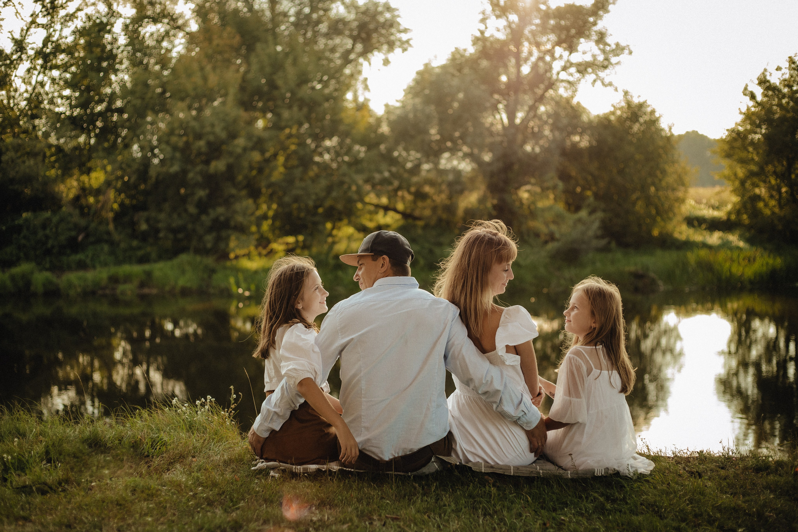 Анастасия и Роман с дочками. Семейный фотограф в Москве и Московской области Лазутина Валентина