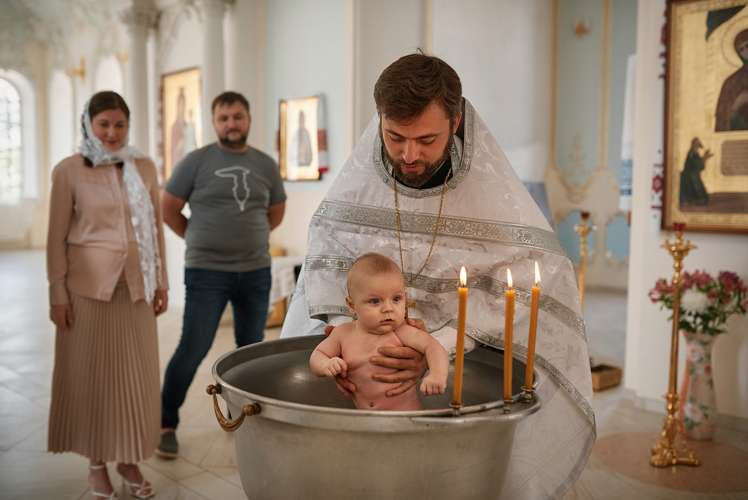 Крещение Александра Храм Святой Троицы г. Батайск. Семейный фотограф в Ростове-на-Дону Татьяна Литвинова