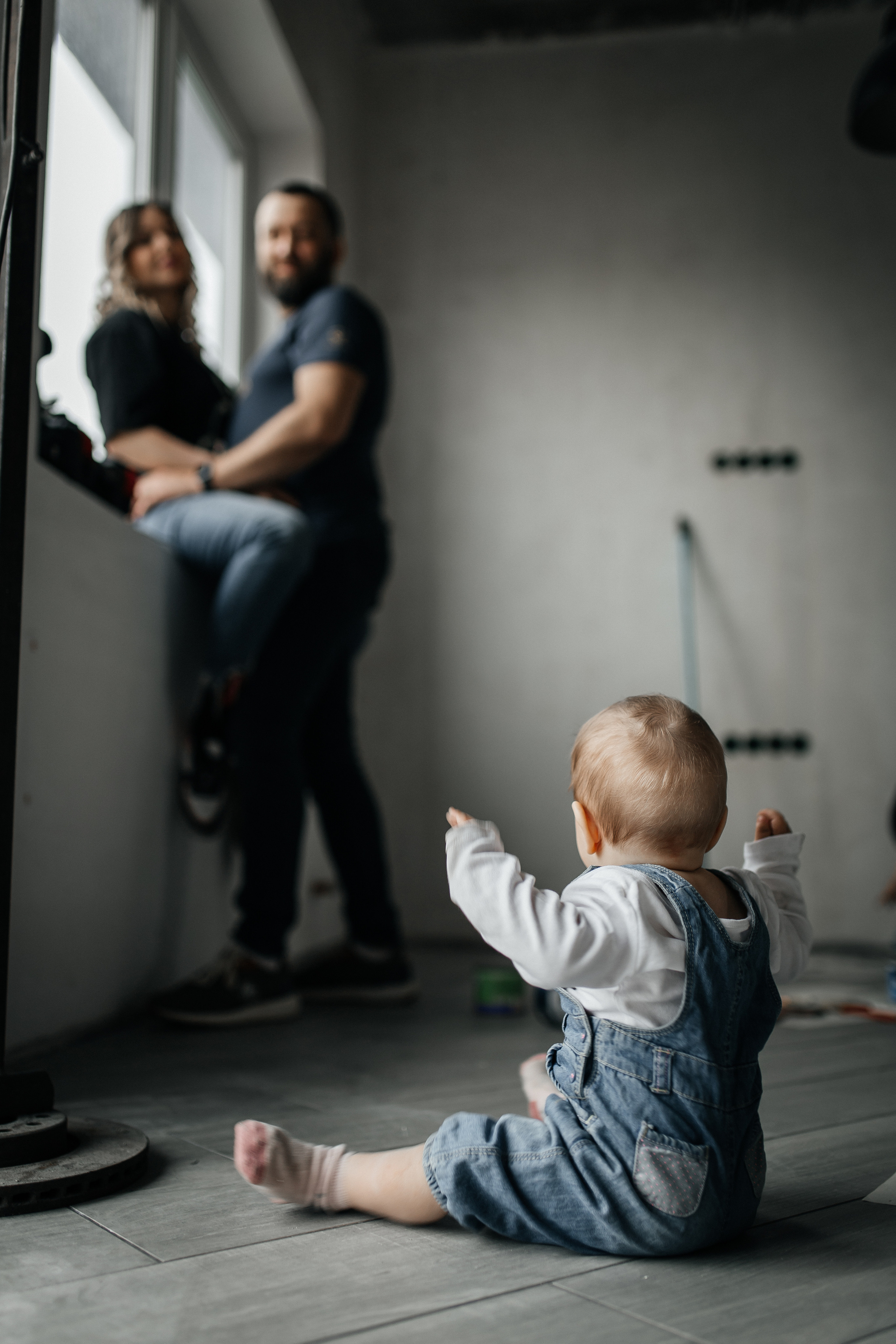 Домашняя фотосессия в стиле лайфстайл в процессе ремонта. Фотограф на крещение (крестины) и венчание Старый Оскол, Наталья Беседина