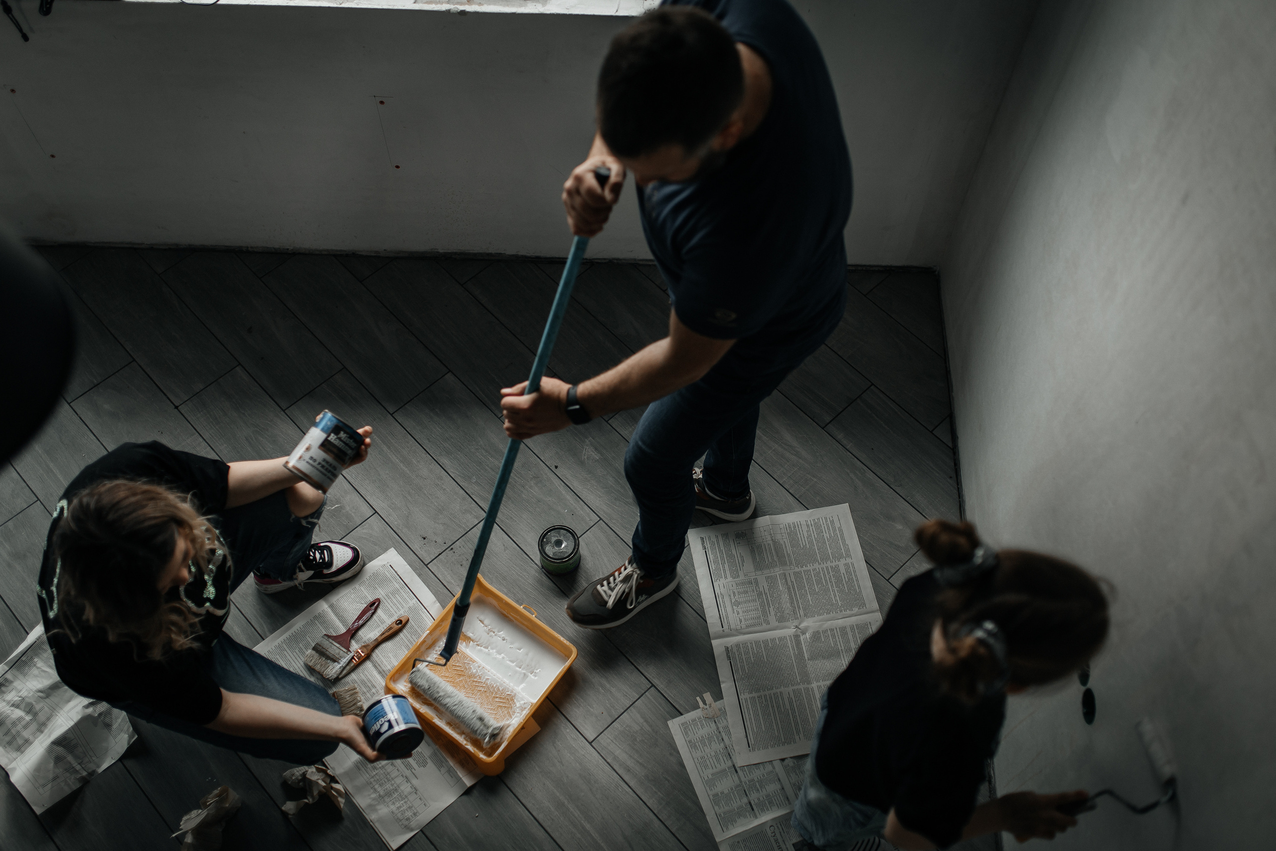 Домашняя фотосессия в стиле лайфстайл в процессе ремонта. Фотограф на крещение (крестины) и венчание Старый Оскол, Наталья Беседина