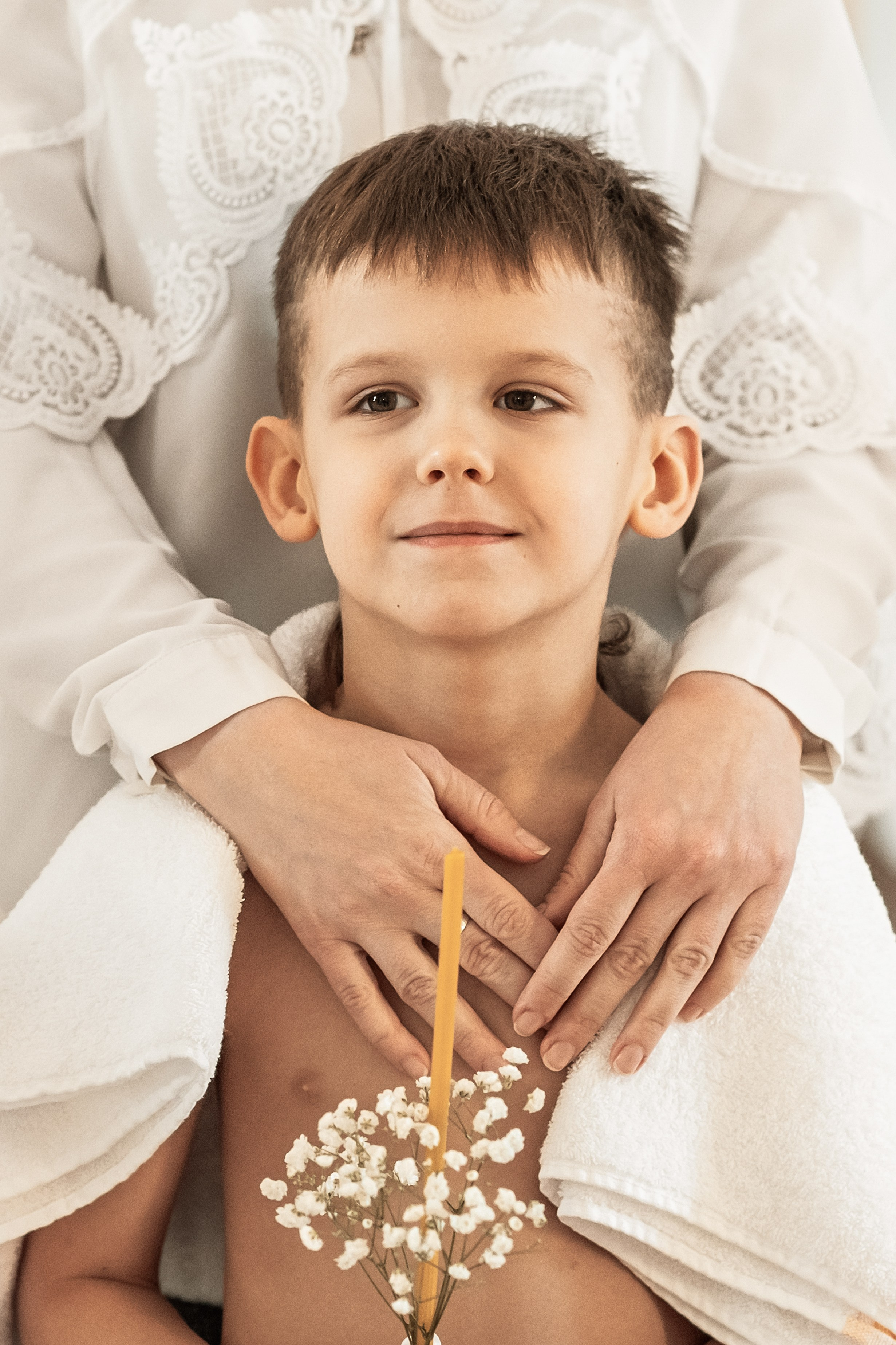 Крещение в храме Благовещения Пресвятой Богородицы. Церковный фотограф на Таинство Крещения и Венчания в Оренбурге и Оренбургской области Екатерина Белкина