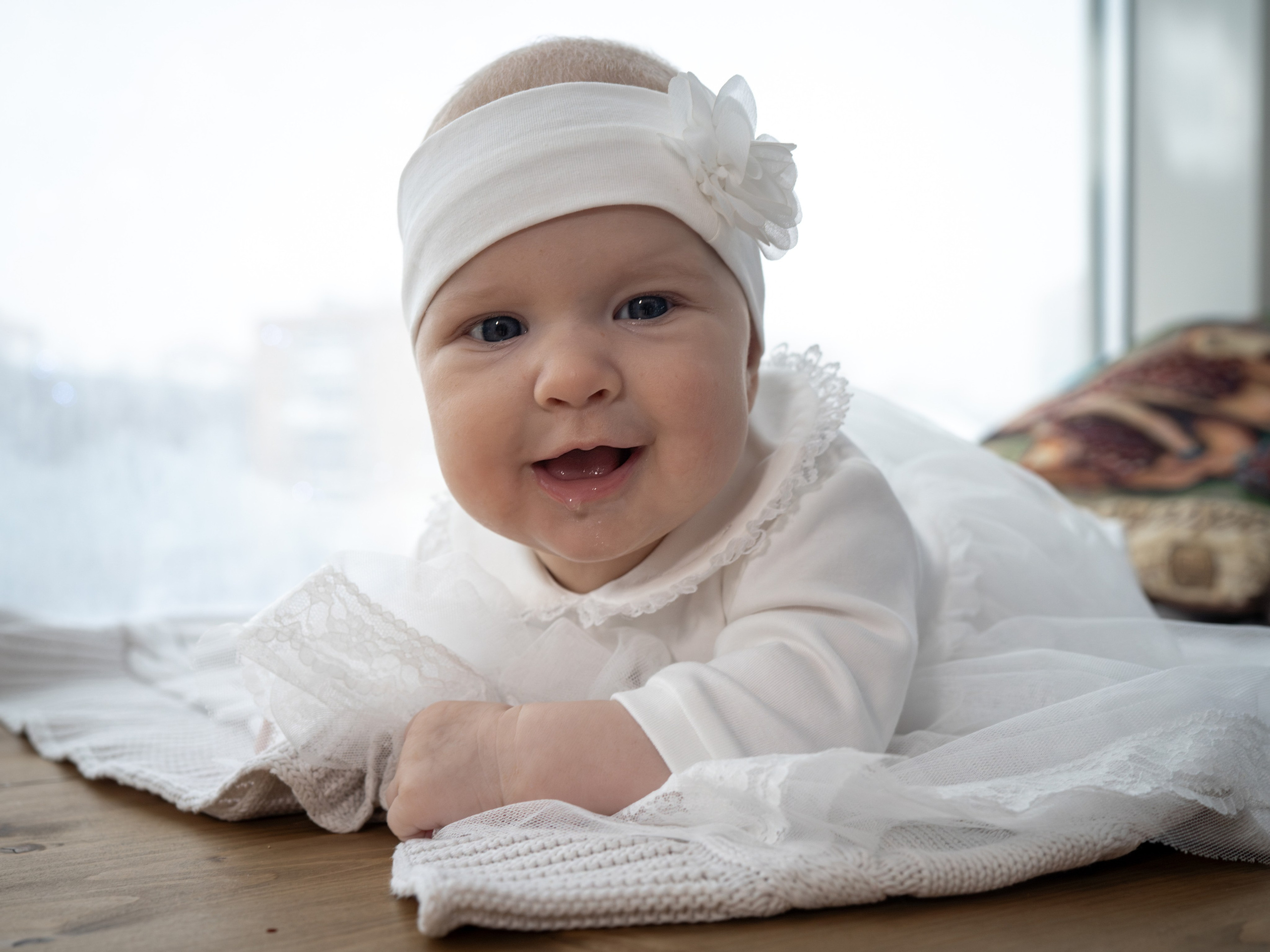 С самоедской лайкой. Фотограф Зинаида Евдокимова