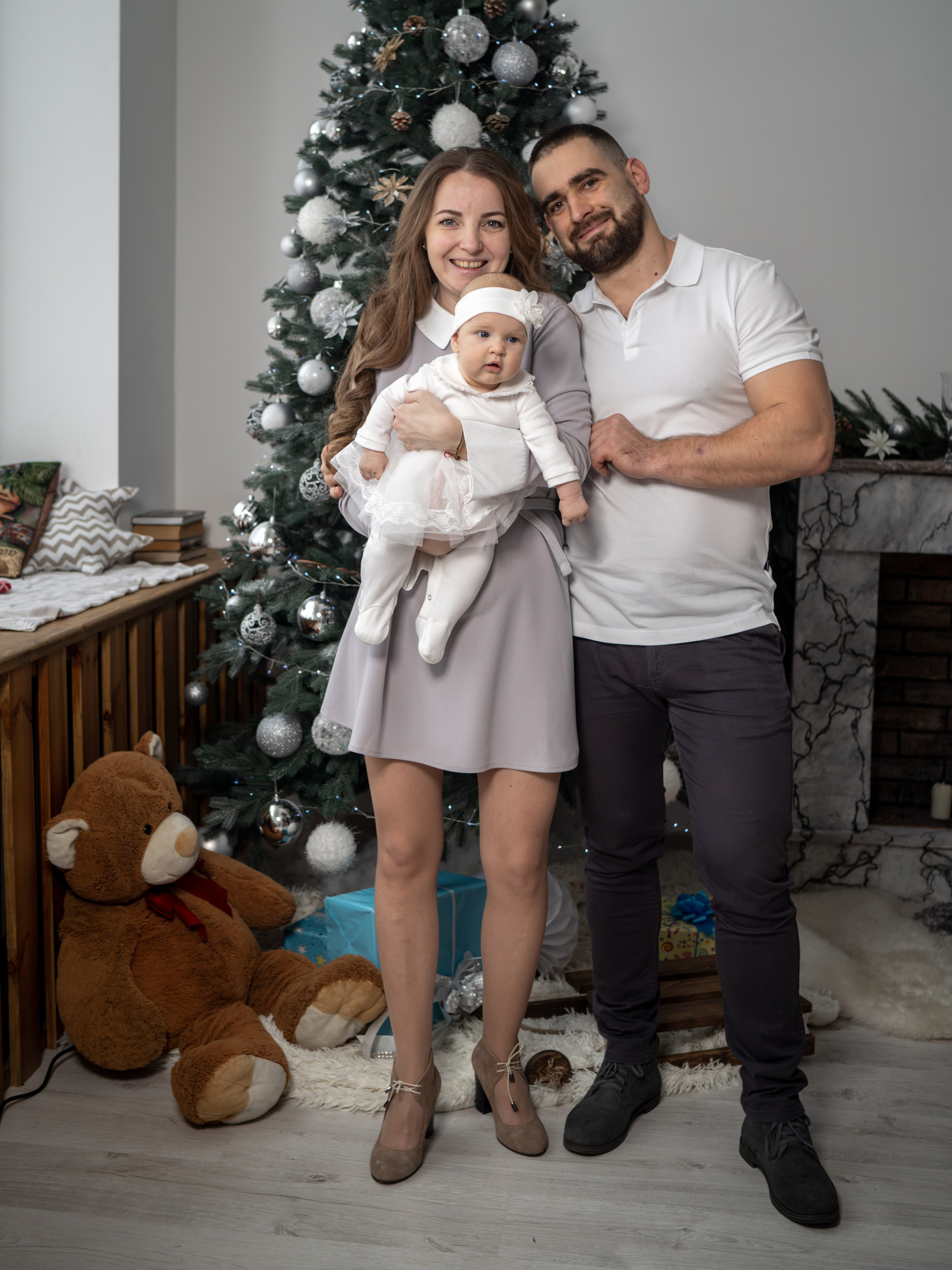 С самоедской лайкой. Фотограф Зинаида Евдокимова