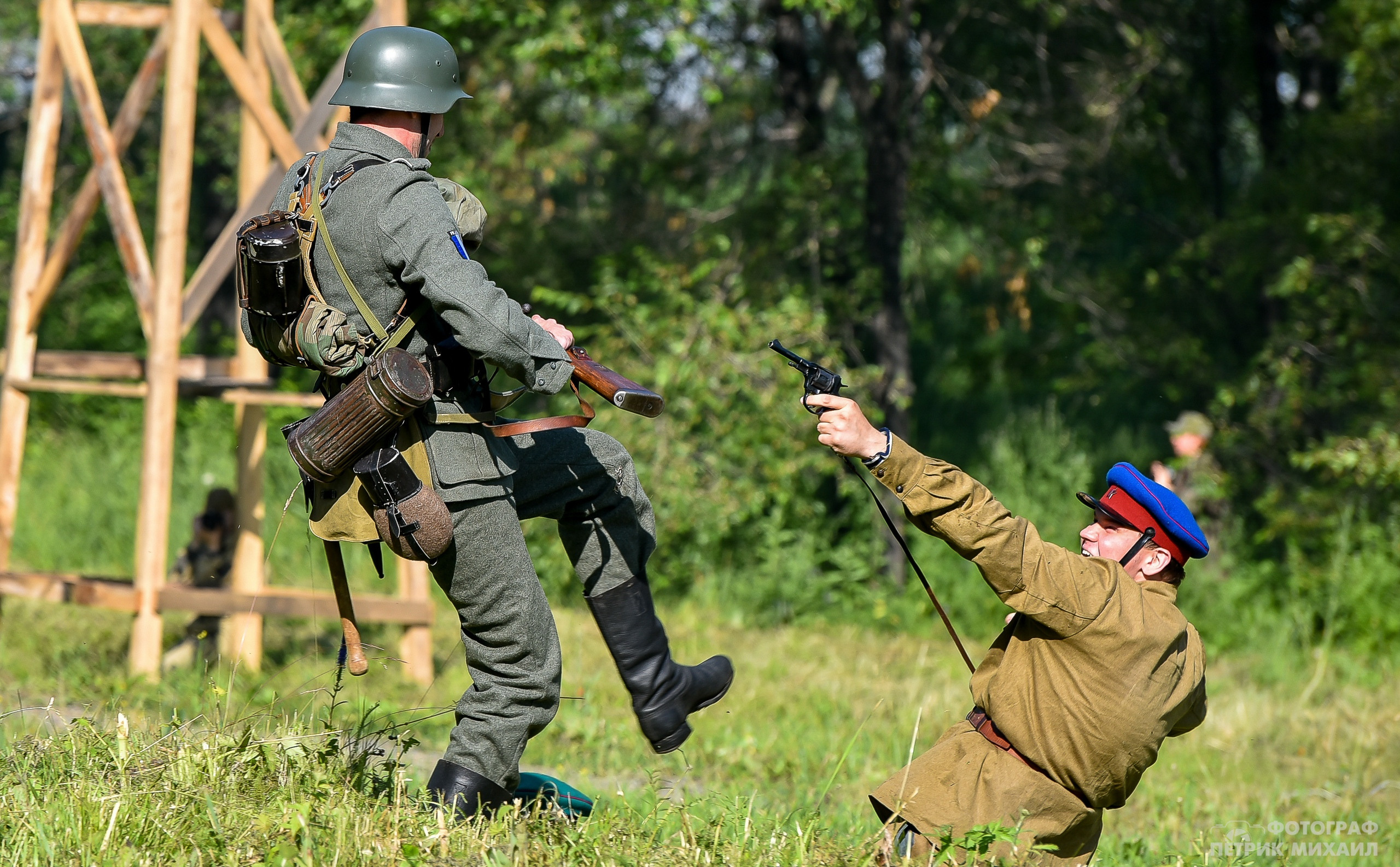 Реконструкция Нападение на погранзаставу 1941 год, 07.07.2019. Репортажный профессиональный фотограф-любитель