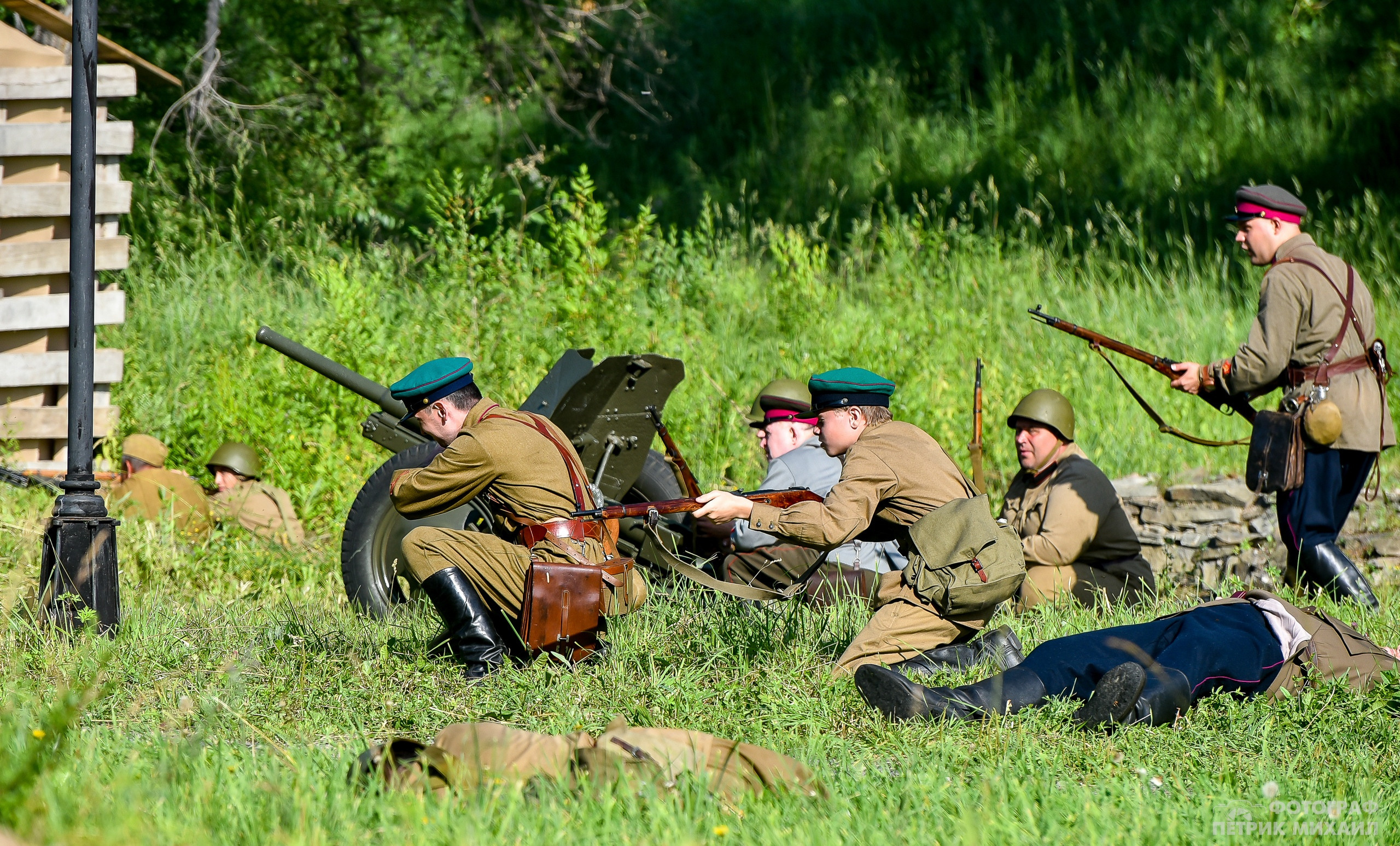 Реконструкция Нападение на погранзаставу 1941 год, 07.07.2019. Репортажный профессиональный фотограф-любитель