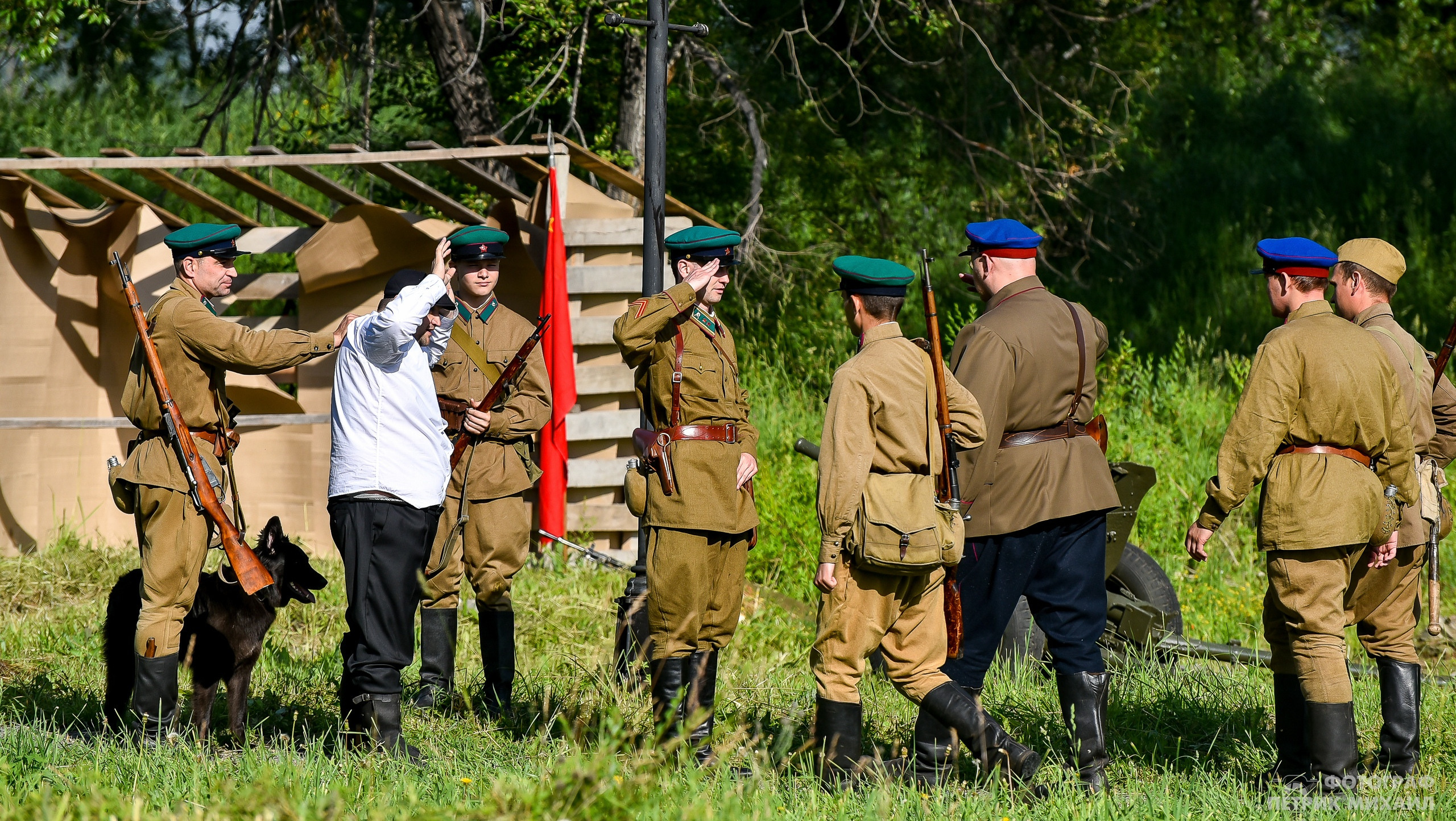 Реконструкция Нападение на погранзаставу 1941 год, 07.07.2019. Репортажный профессиональный фотограф-любитель
