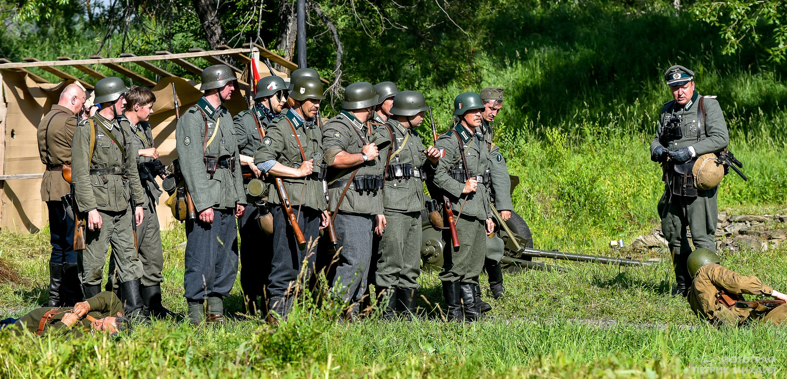 Реконструкция Нападение на погранзаставу 1941 год, 07.07.2019. Репортажный профессиональный фотограф-любитель