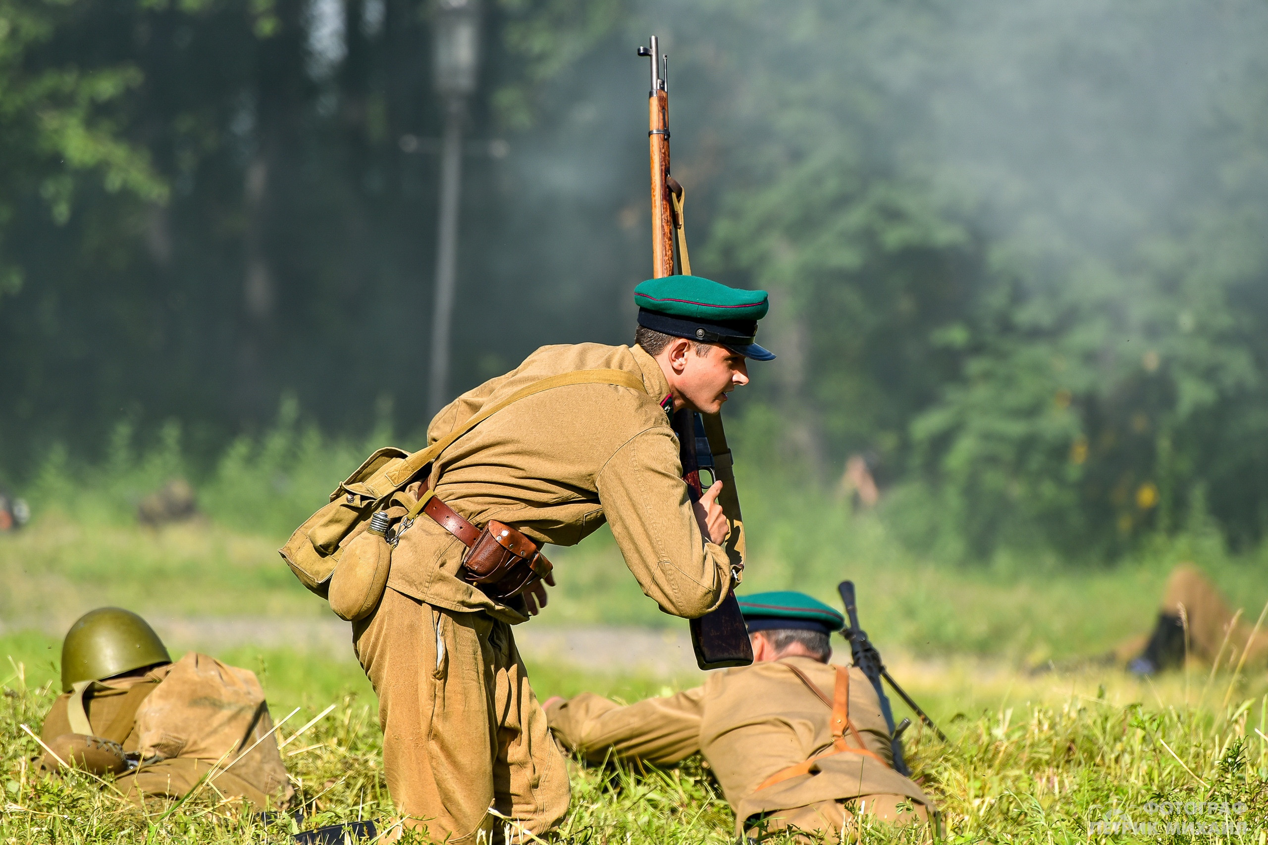 Реконструкция Нападение на погранзаставу 1941 год, 07.07.2019. Репортажный профессиональный фотограф-любитель