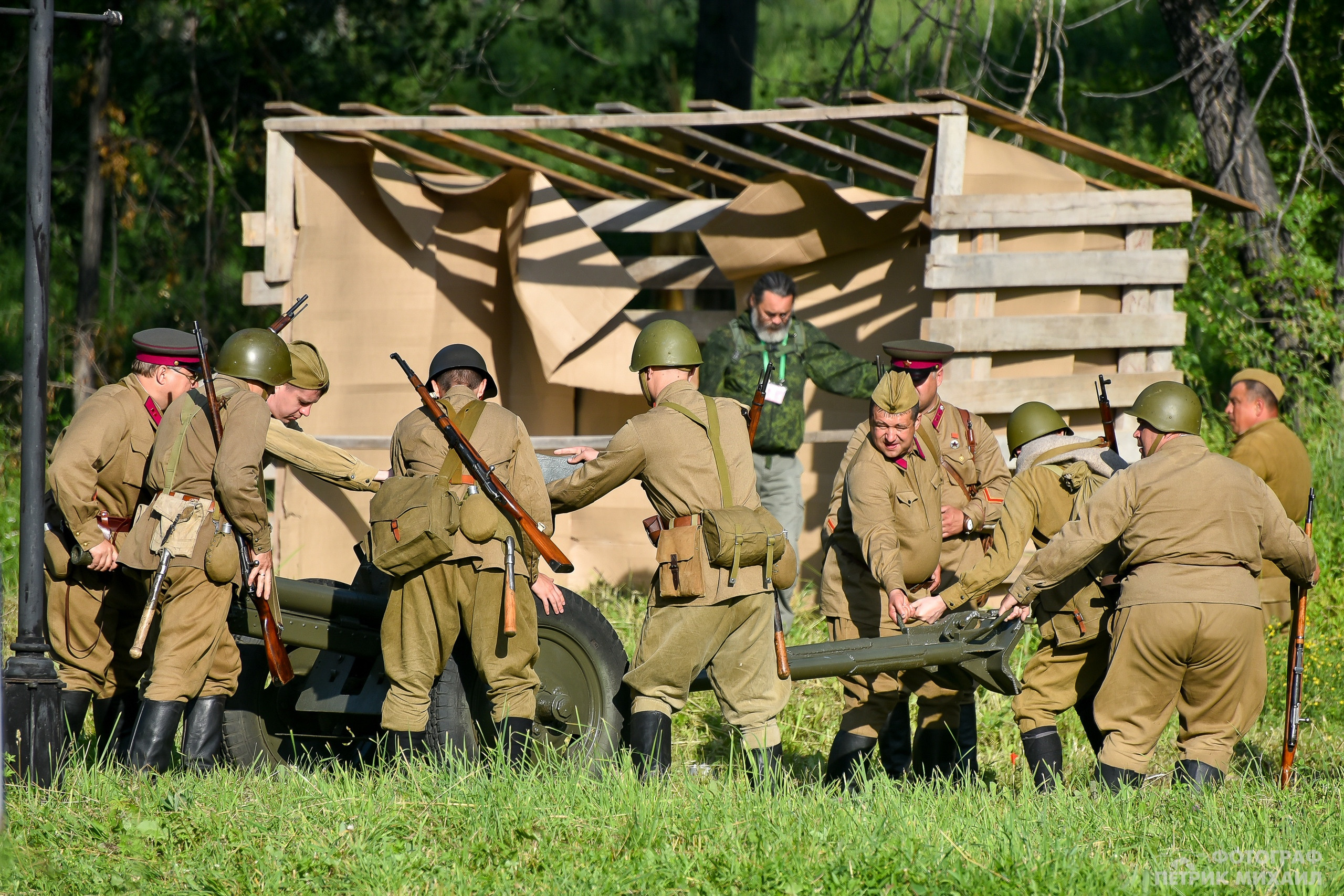 Реконструкция Нападение на погранзаставу 1941 год, 07.07.2019. Репортажный профессиональный фотограф-любитель