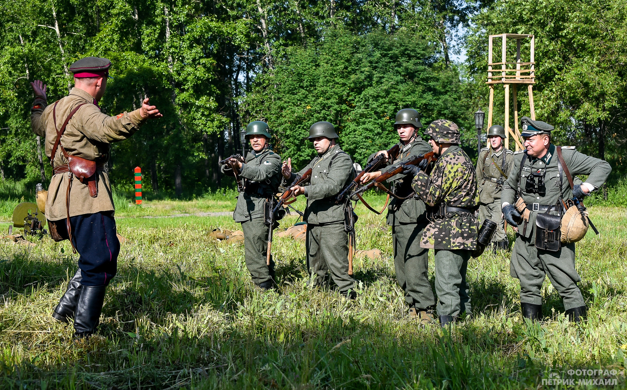 Реконструкция Нападение на погранзаставу 1941 год, 07.07.2019. Репортажный профессиональный фотограф-любитель