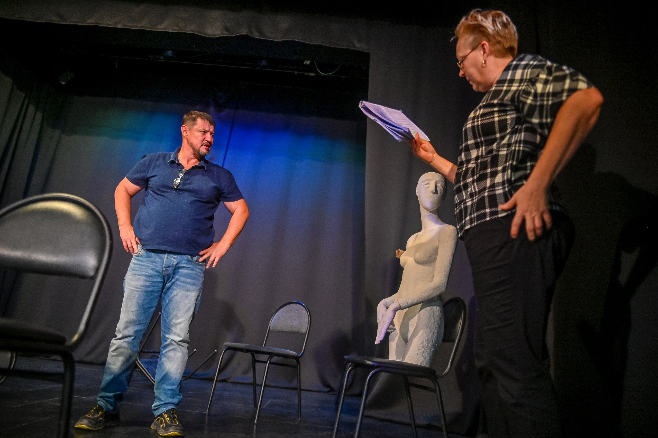 Репетиция «Шута Балакирева» театр Самолёт 27.09.2022. Репортажный профессиональный фотограф-любитель