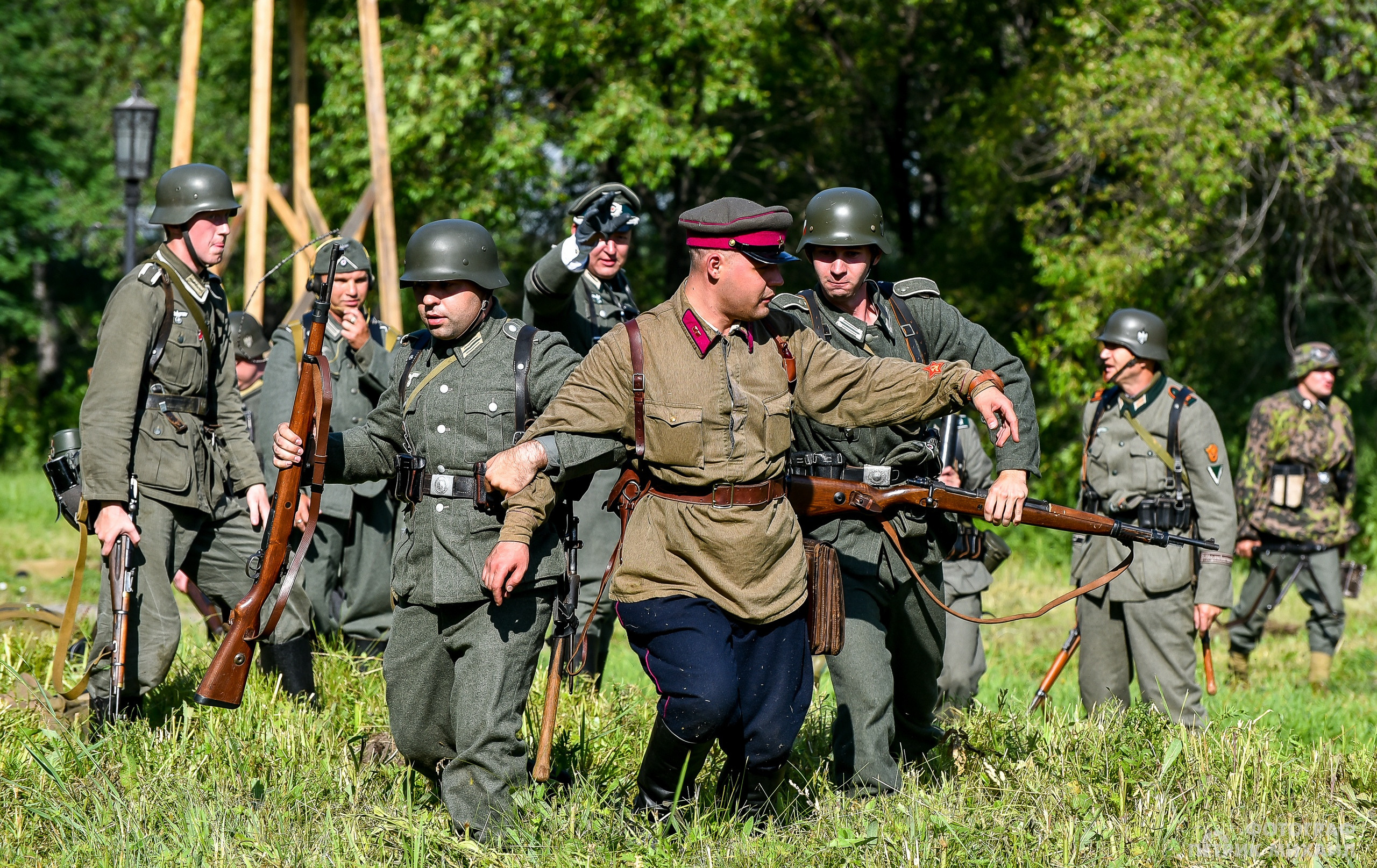 Реконструкция Нападение на погранзаставу 1941 год, 07.07.2019. Репортажный профессиональный фотограф-любитель