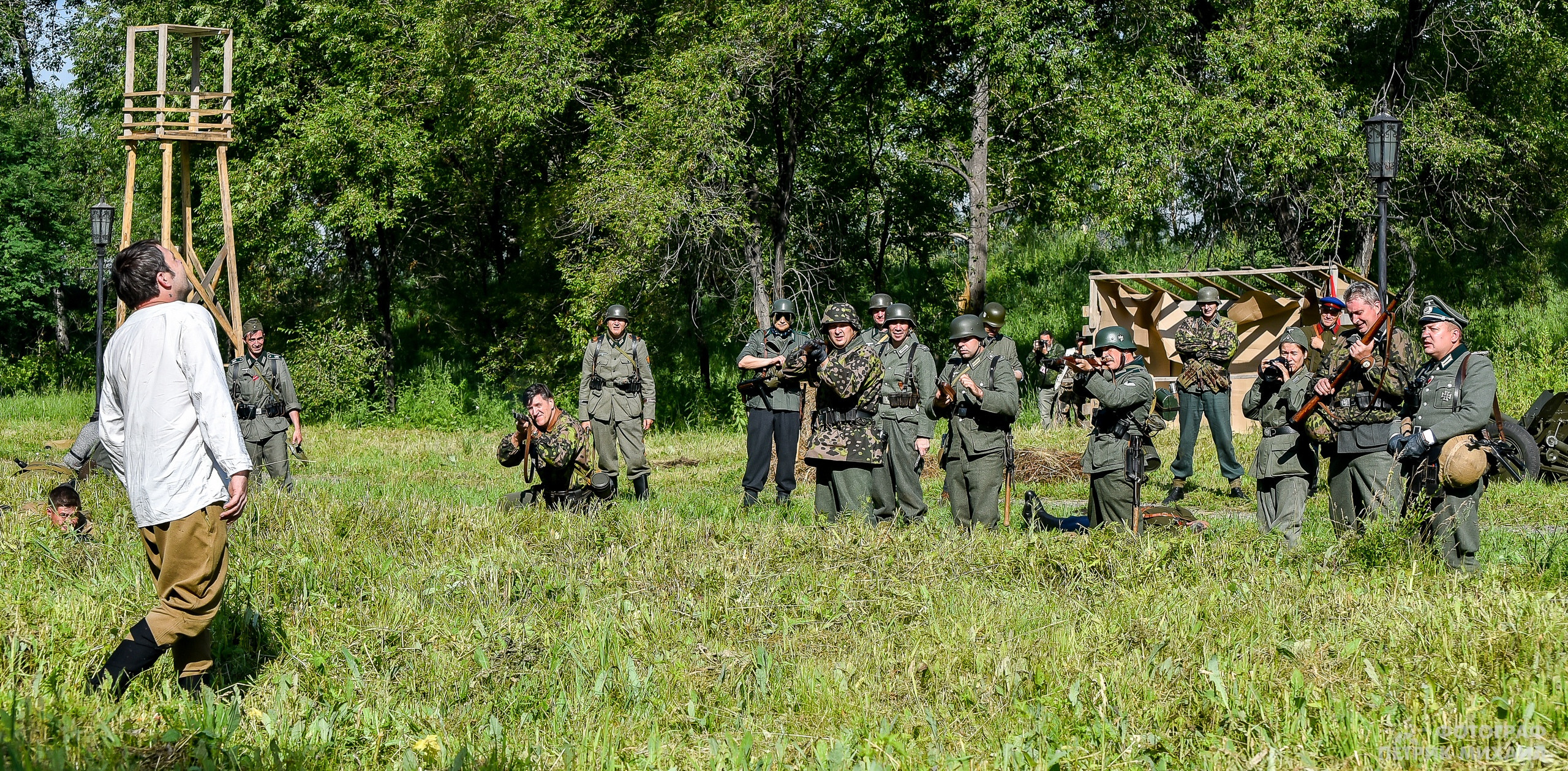 Реконструкция Нападение на погранзаставу 1941 год, 07.07.2019. Репортажный профессиональный фотограф-любитель