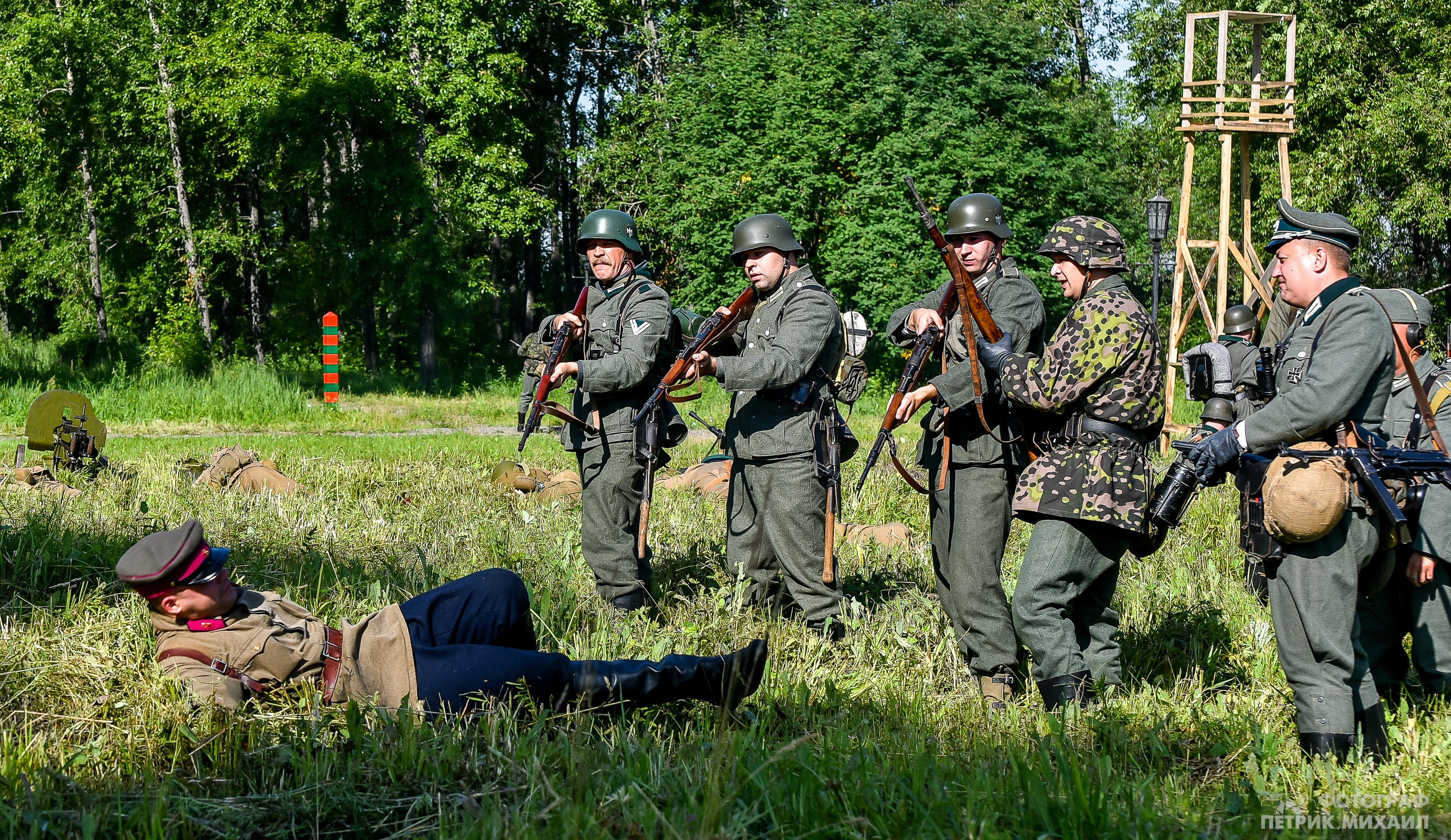 Реконструкция Нападение на погранзаставу 1941 год, 07.07.2019. Репортажный профессиональный фотограф-любитель