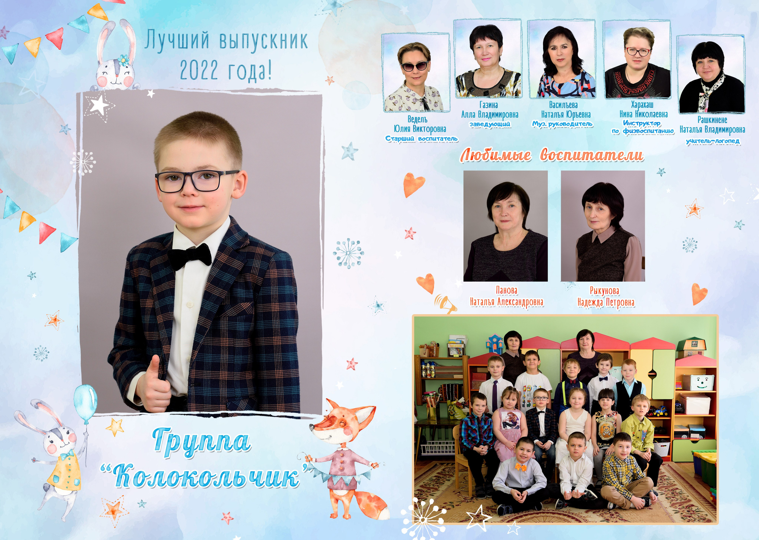 11-Альбом на 3-4 разворотов. Выпускные альбомы для школ и детских садов Александр и Динара