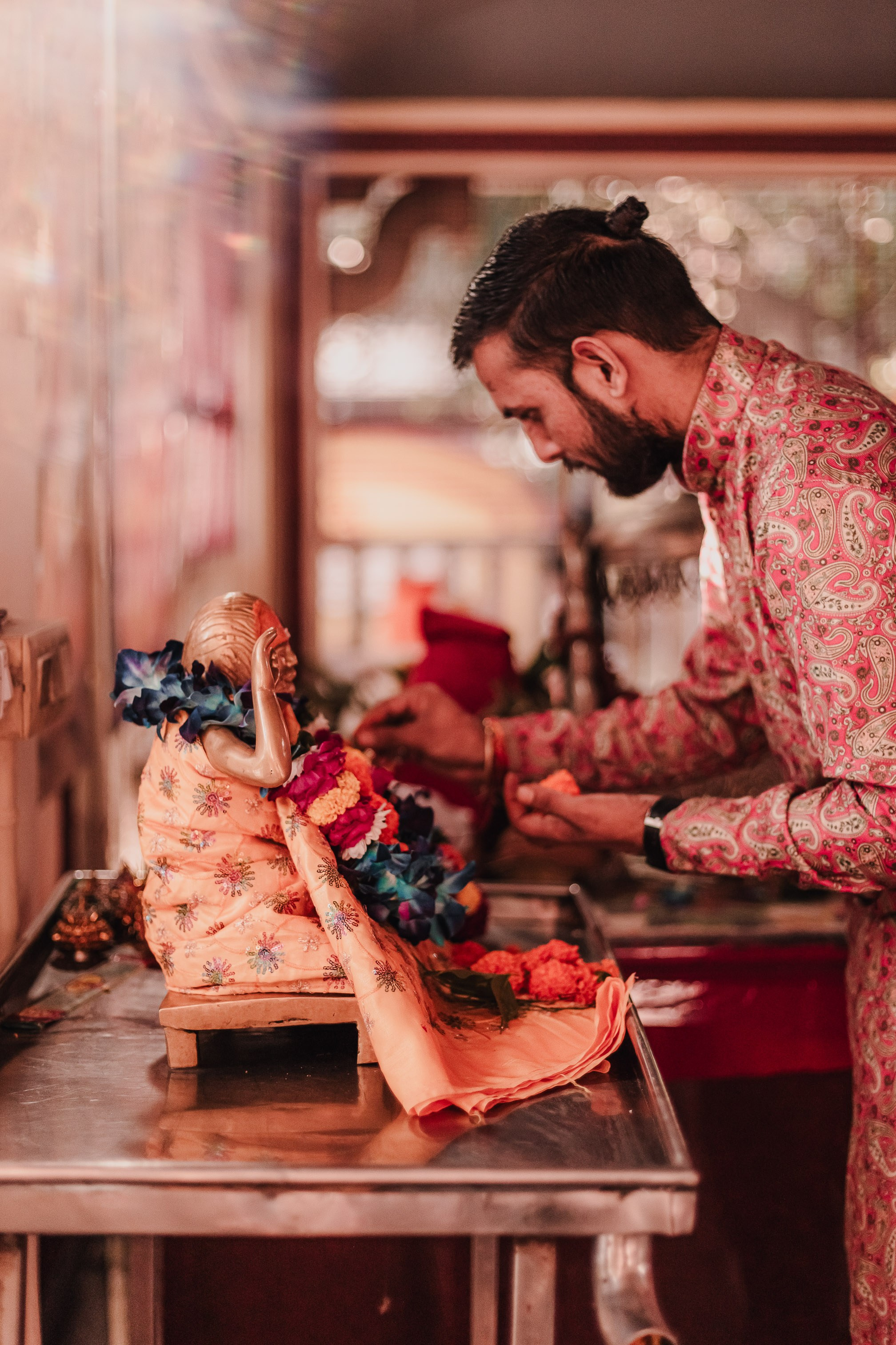 Lakshmi pooja in India. Mariam Bagdasaryan